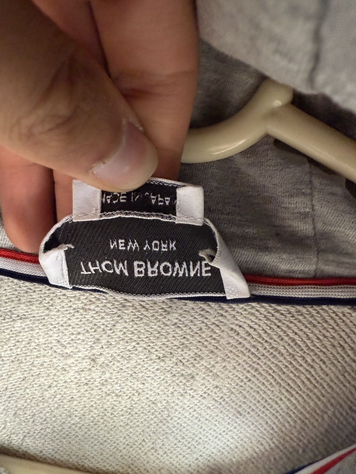 Thom Browne Thom Browne Grey Zip Up Hoodie Size US L / EU 52-54 / 3 - 7 Thumbnail