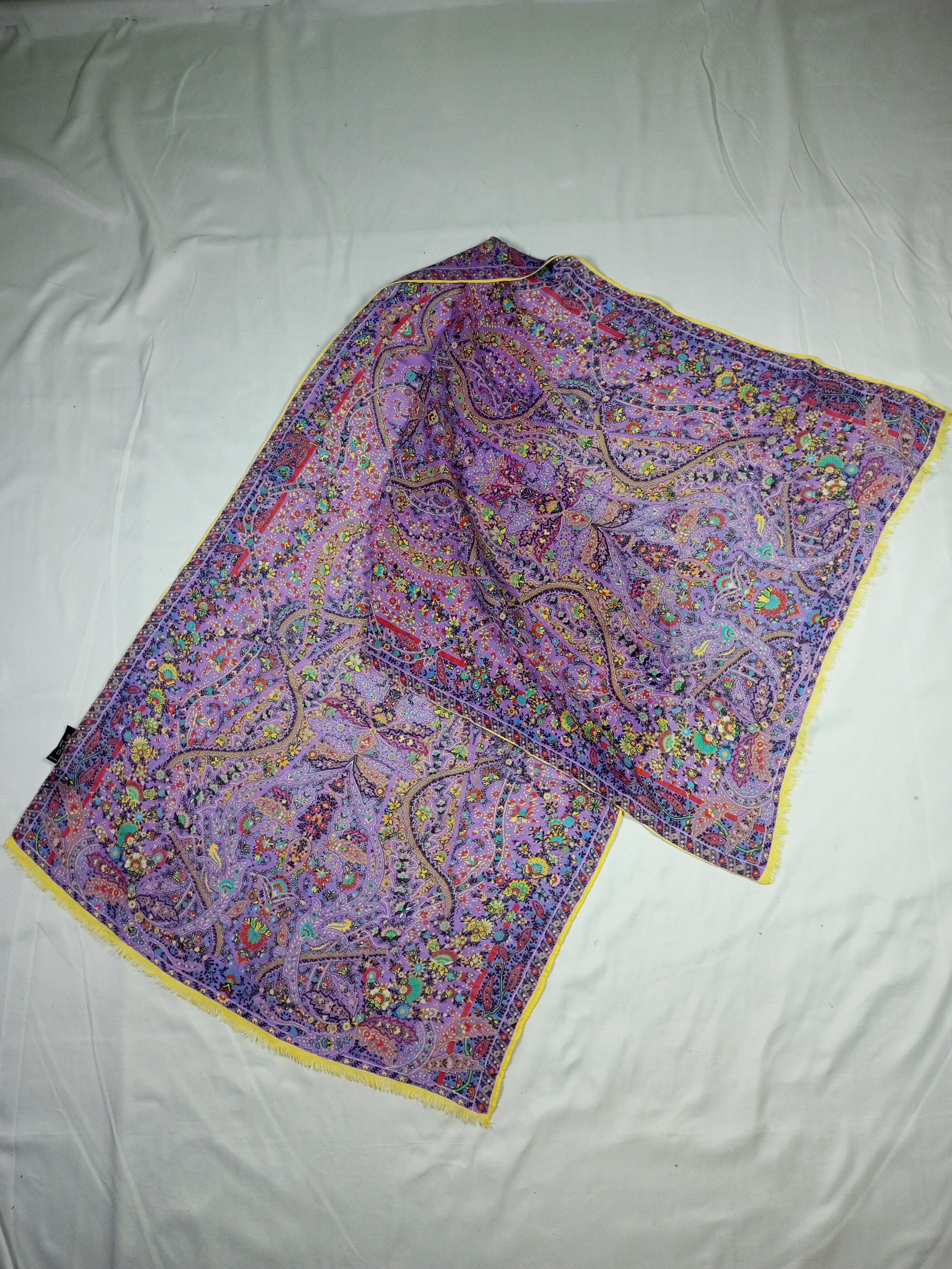 Etro × Vintage Etro Milano 50% Woll 50% Silk Scarf Size ONE SIZE - 1 Thumbnail