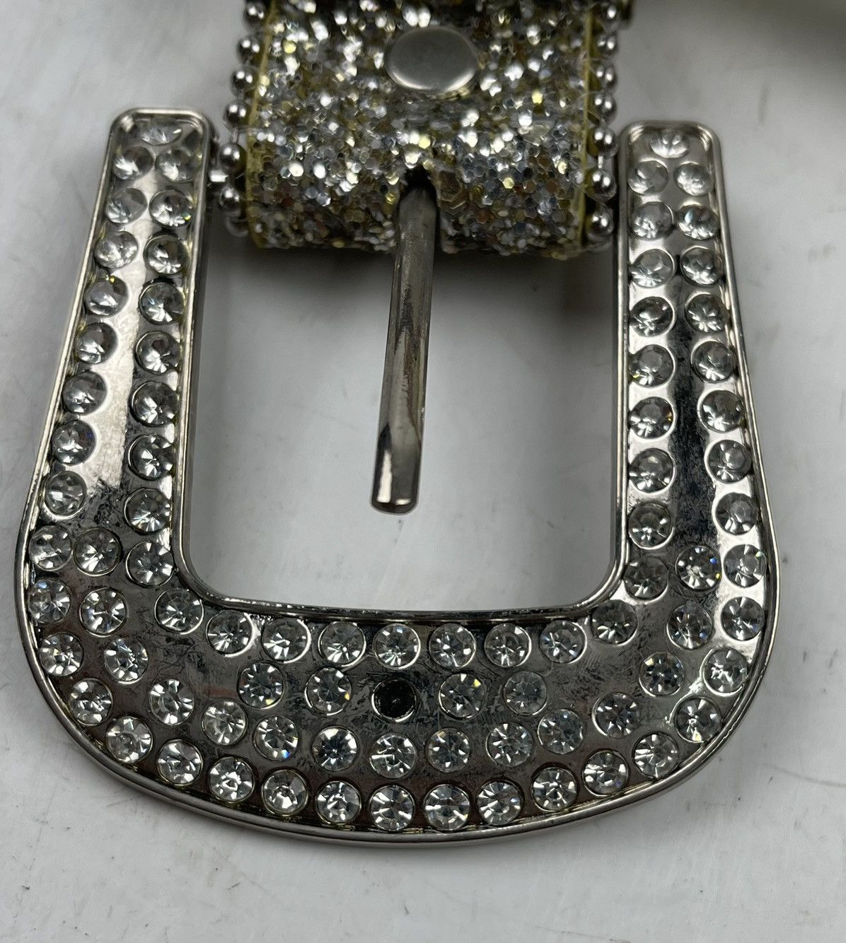 Japanese Brand rare design studded belt tc33 Size 38 - 9 Thumbnail