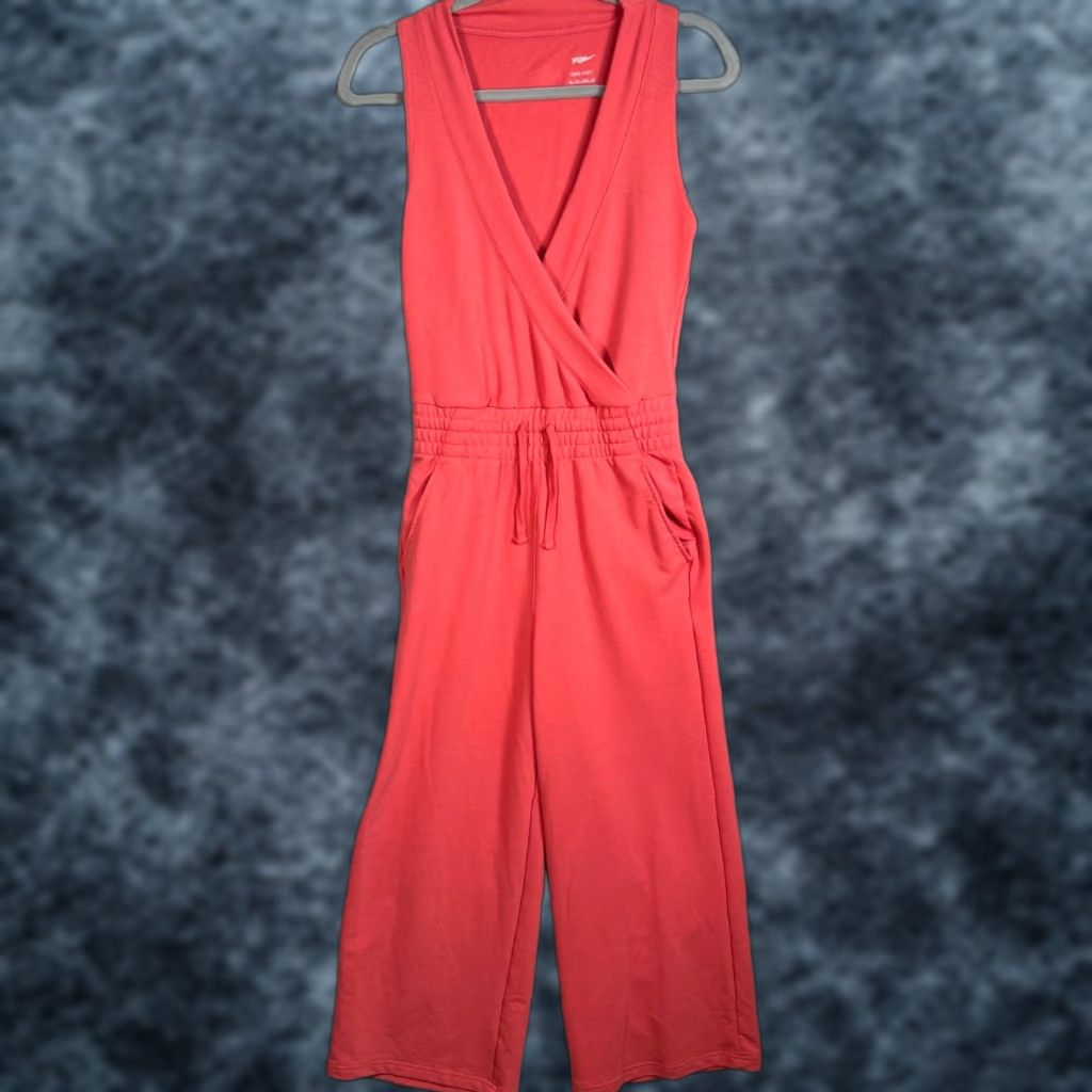 Nike Nike Yoga Dri-Fit Pink Sleeveless Jumpsuit XS Women's One-Piece Elastic Waist Polyester-Blend Shirt? Size 26" / US 2 / IT 38 - 1 Thumbnail