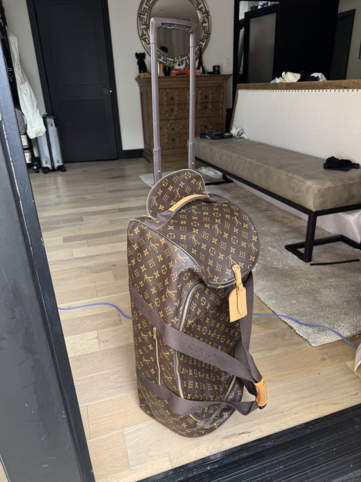 Louis Vuitton Louis Vuitton Horizon Soft 65 Monogram Canvas Duffle Bag Size ONE SIZE - 8 Thumbnail