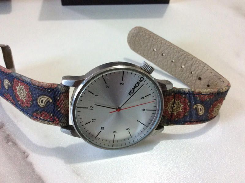 Komono Komono ladies silver dial leather strap watch Size ONE SIZE - 3 Thumbnail