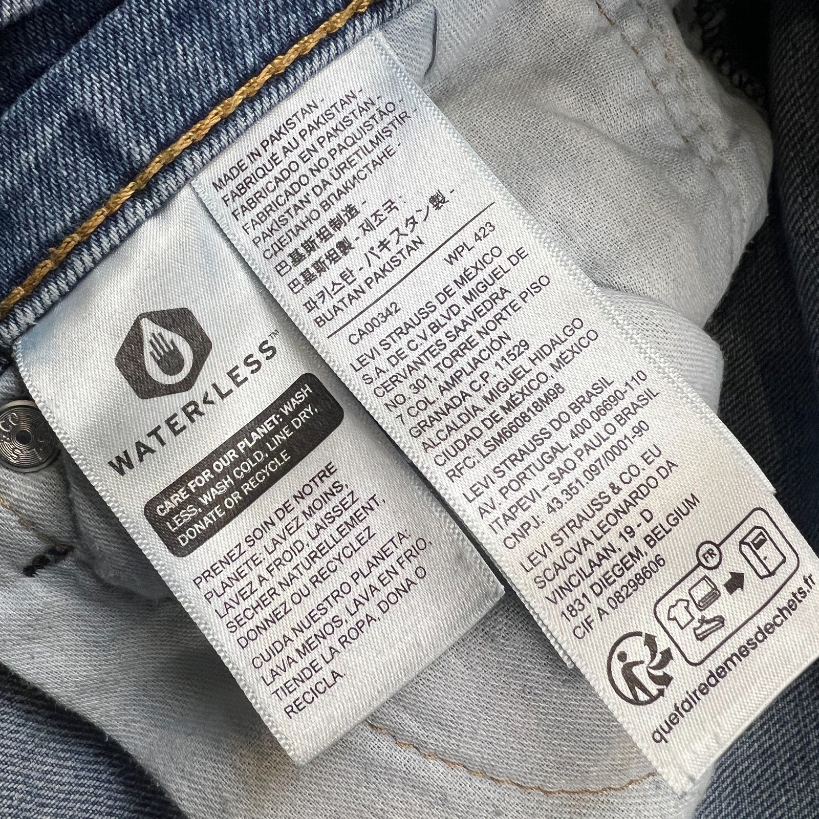 Levi's Levi's 505 Jeans Mens 32x32 Regular Fit Straight Leg Denim Size US 32 / EU 48 - 10 Thumbnail
