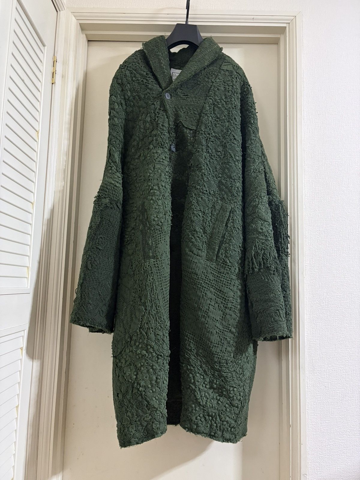 By Walid [1-of-1] By Walid "Adolfo" Coat - Antique Crochet & Sashiko Size US XL / EU 56 / 4 - 3 Thumbnail
