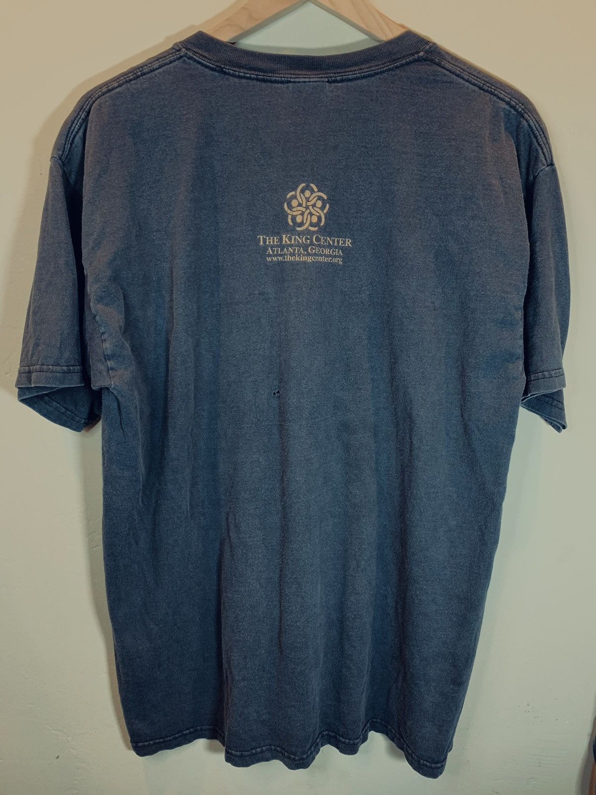 Vintage *RARE* Vintage MLK Love The Lord Thy God King Center T-Shirt Size US L / EU 52-54 / 3 - 2 Thumbnail