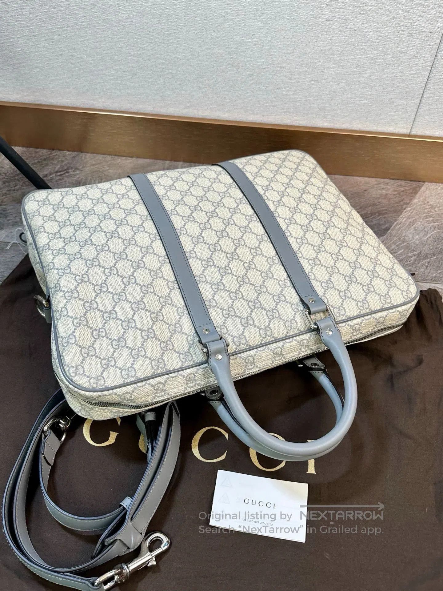 Gucci Gucci Gray GG Monogram Briefcase. Size ONE SIZE - 5 Thumbnail