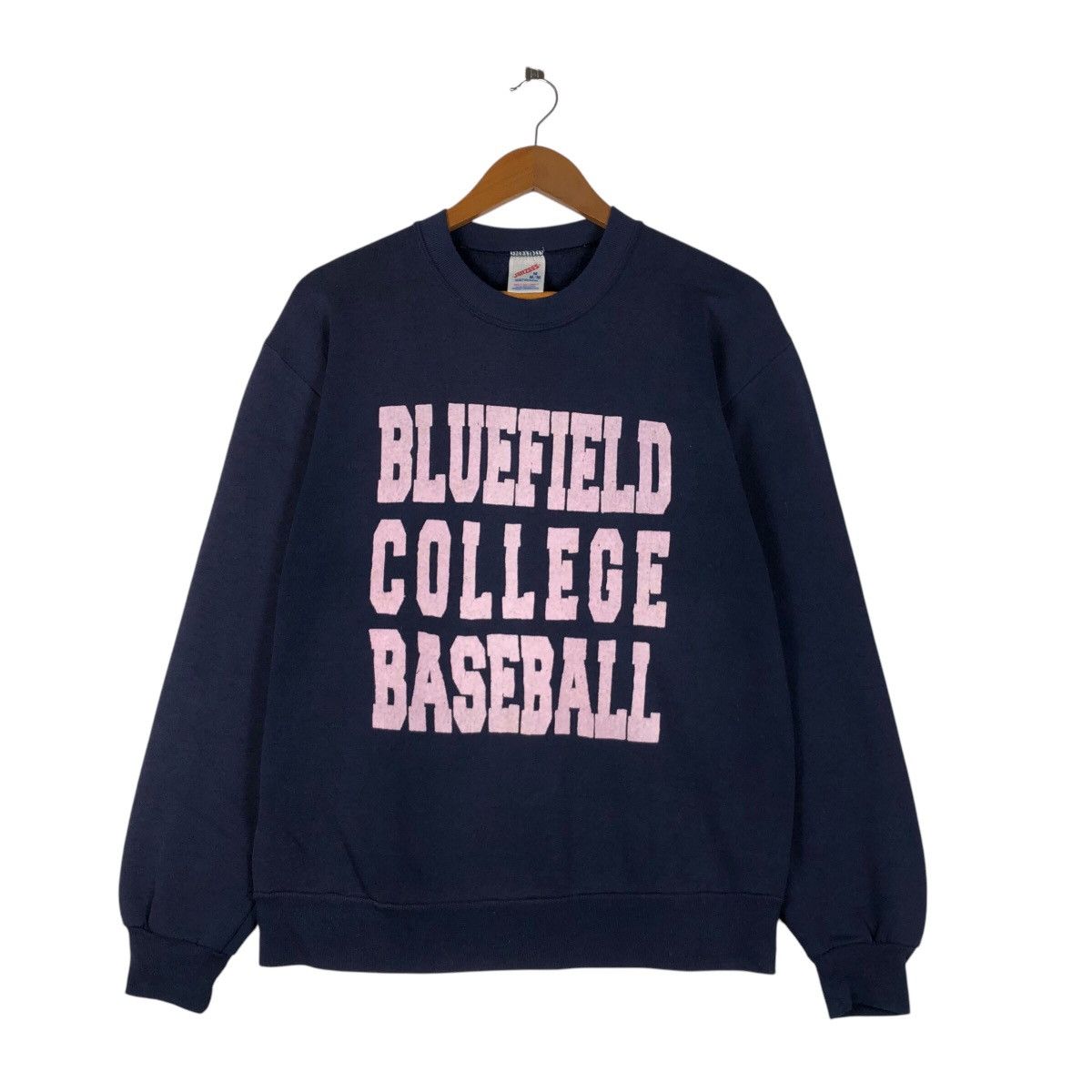 Jerzees Vintage Jerzees Bluefield College Baseball Sweatshirt Size US M / EU 48-50 / 2 - 1 Thumbnail