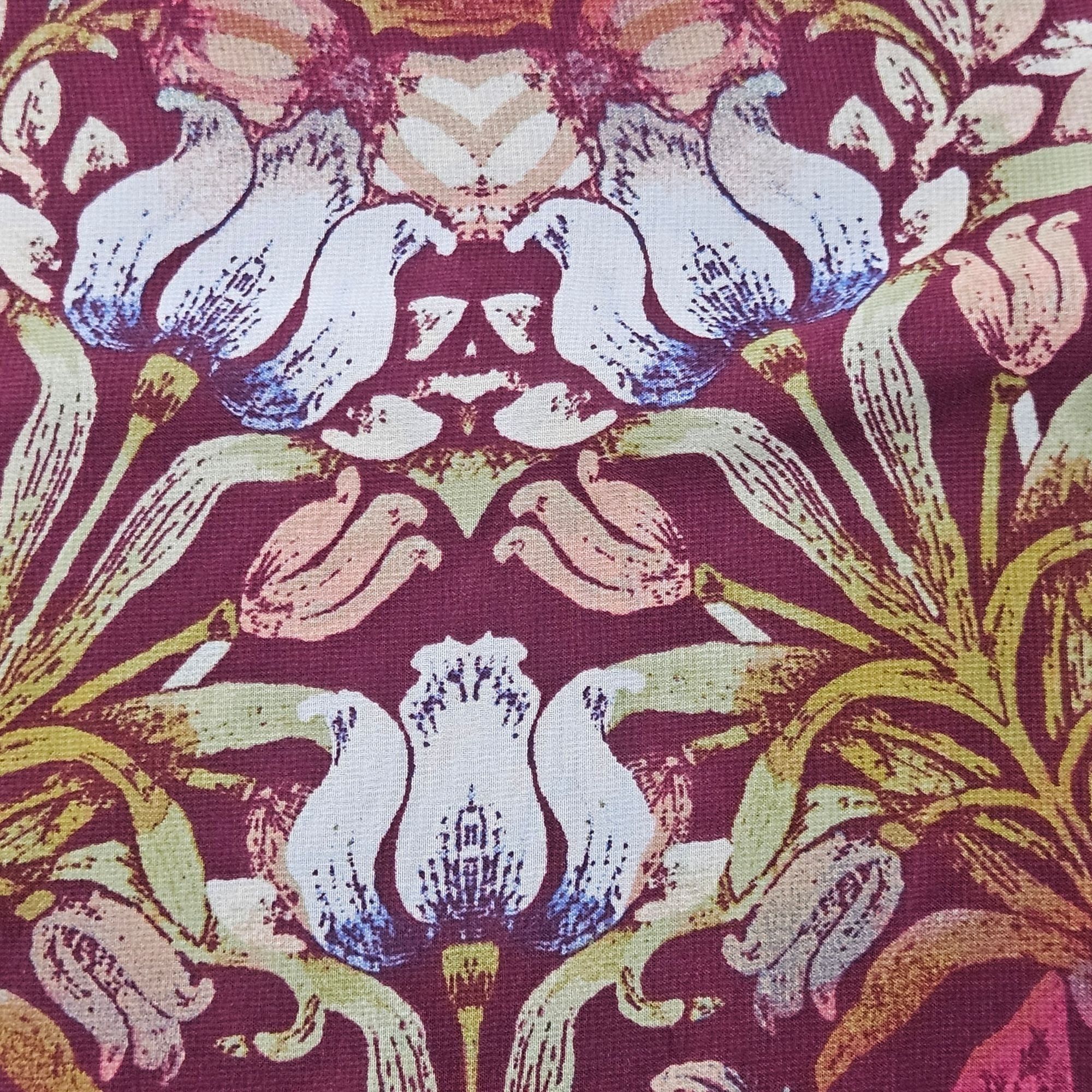 Other Valerie Stevens Women’s Floral Blouse 1X Burgundy Long Sleev Size XL / US 12-14 / IT 48-50 - 9 Thumbnail