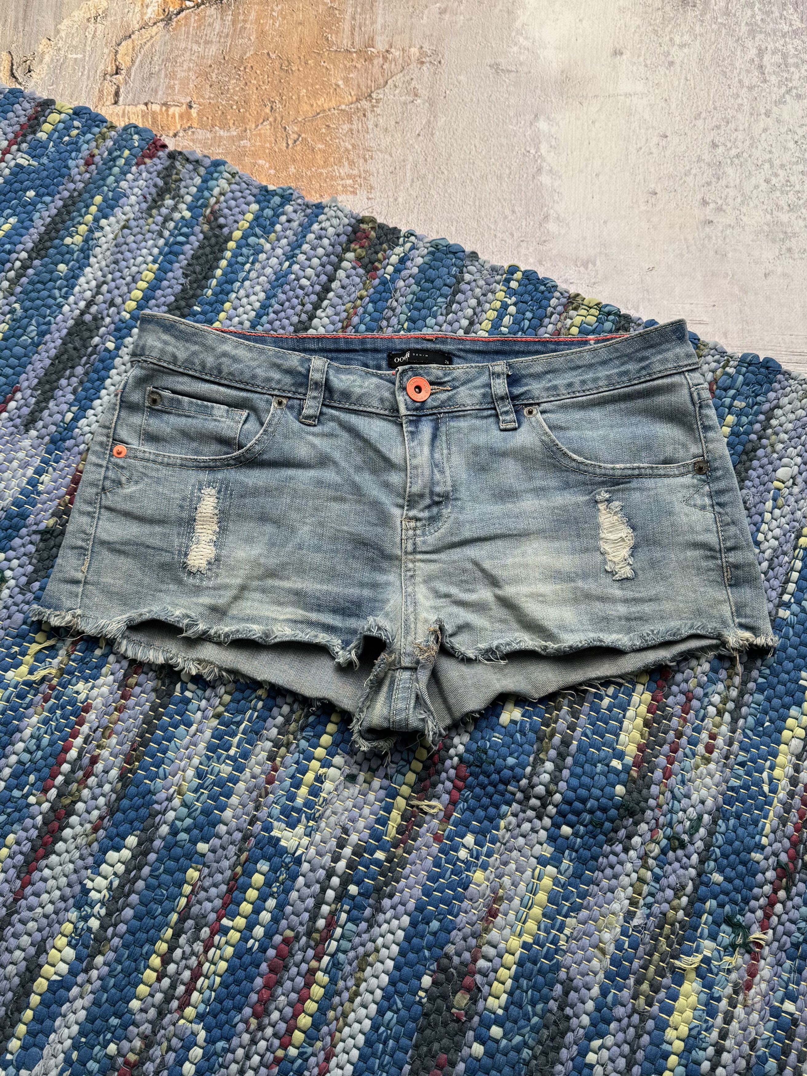 Vintage Vintage Denim Mini Shorts D15 Size 30" / US 8 / IT 44 - 1 Thumbnail