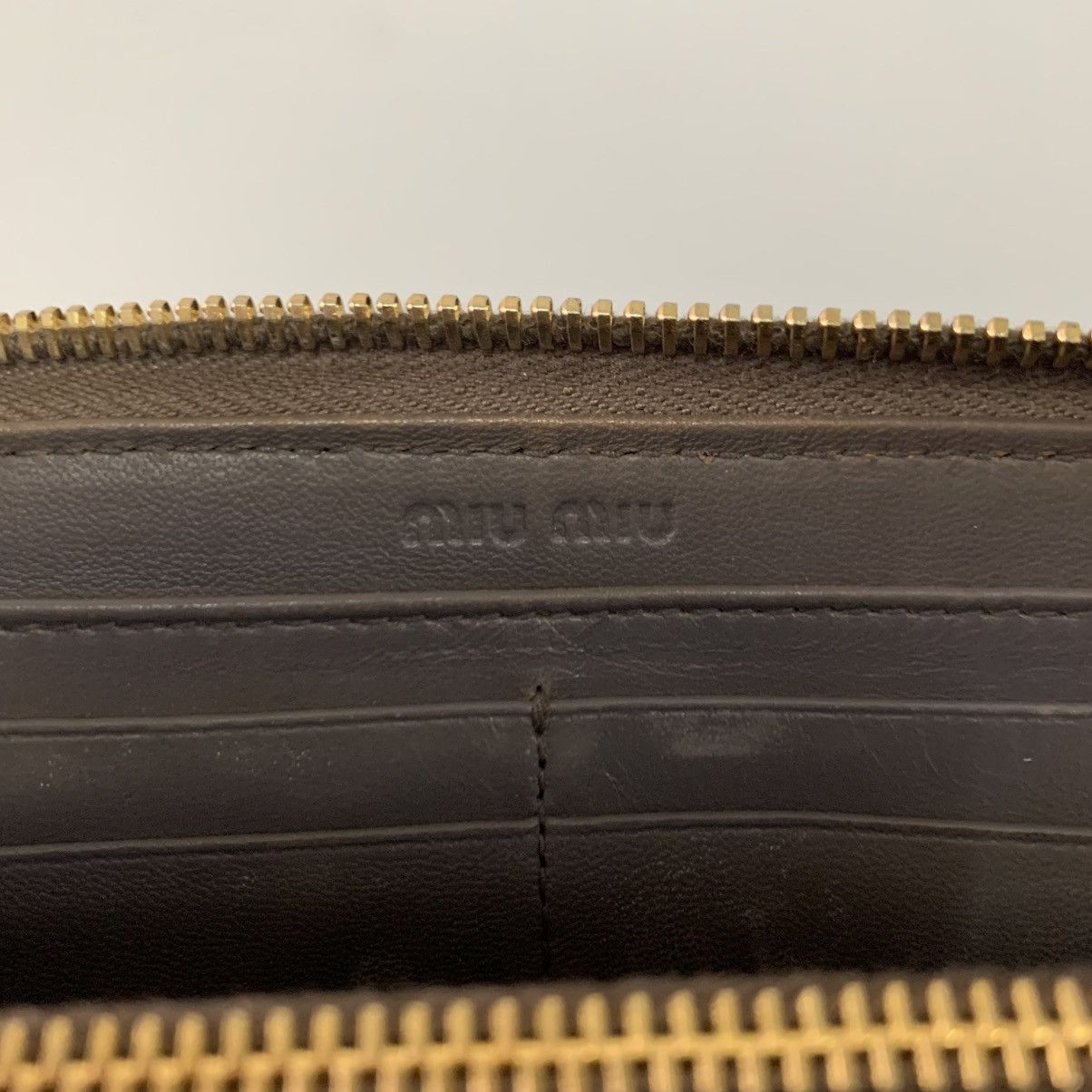 Miu Miu Miu Miu Leather Long Wallet Size ONE SIZE - 8 Thumbnail