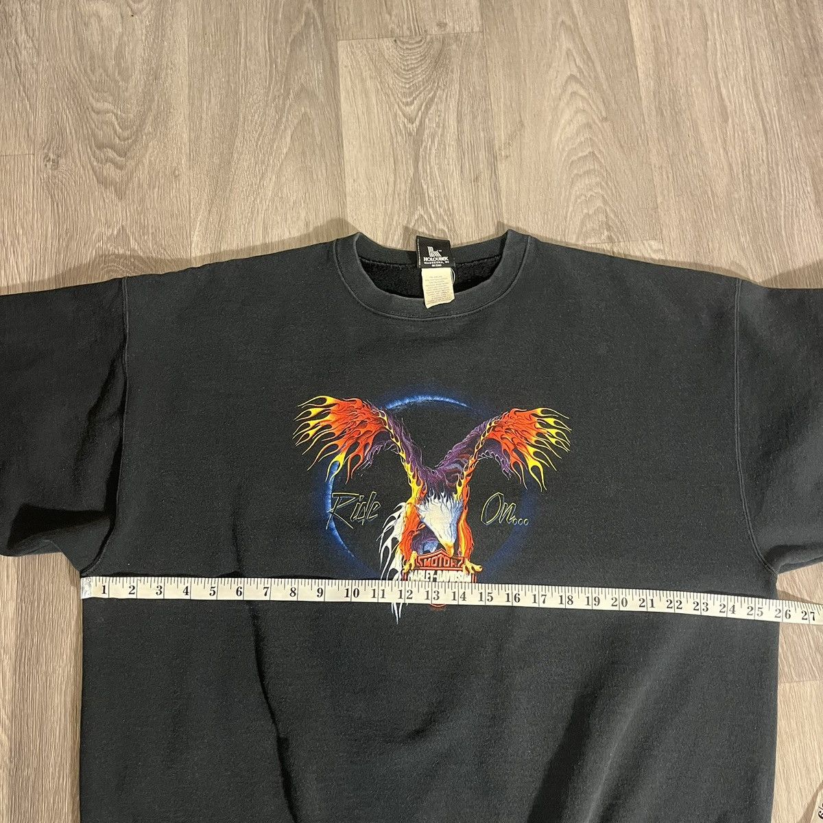 Harley Davidson Vintage 90s Harley Davidson Sweatshirt Eagle Size XXL ERD Size US XXL / EU 58 / 5 - 4 Thumbnail