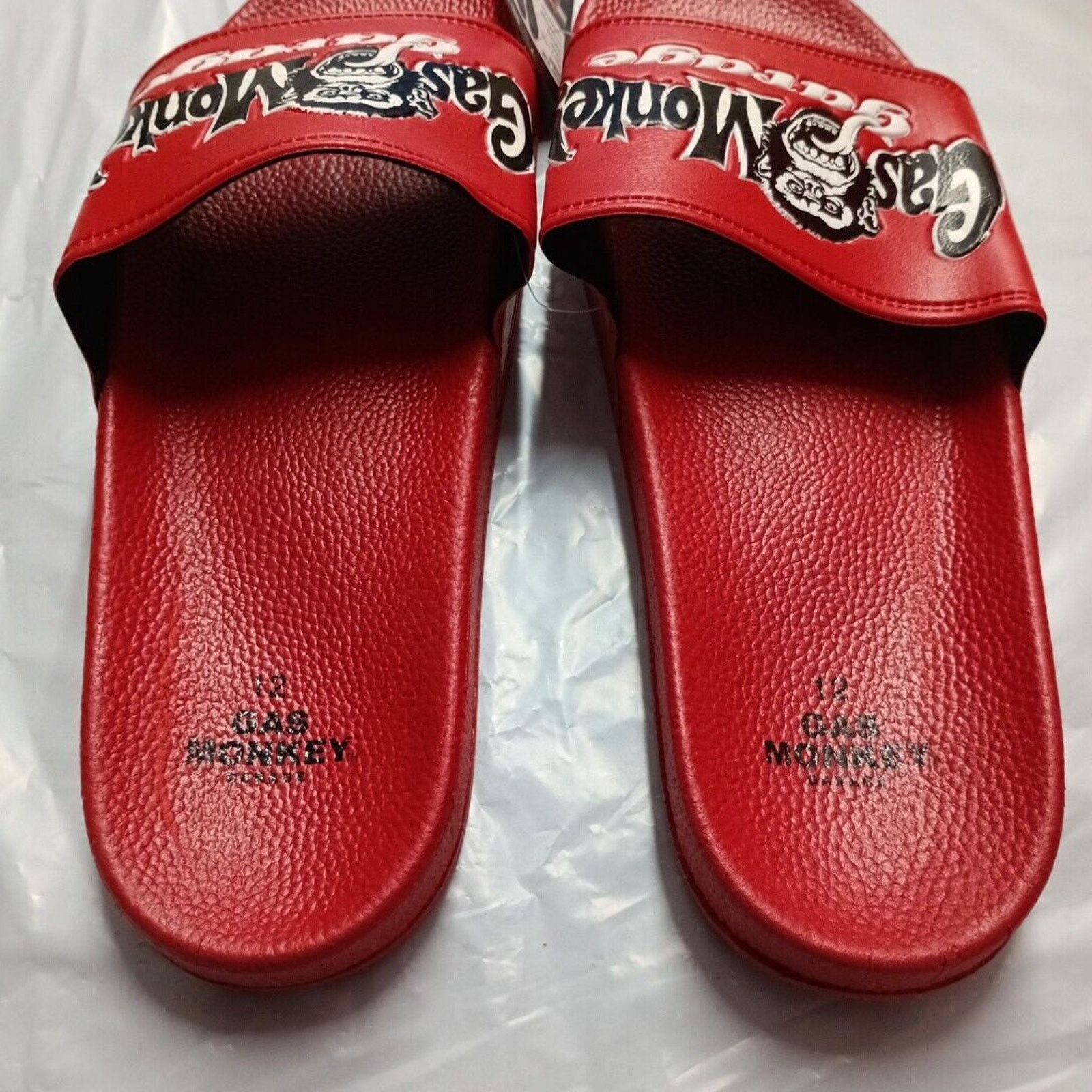 Other Gas Monkey Garage Slides Sandals Men's Size 12 Red Size US 12 / EU 45 - 3 Thumbnail