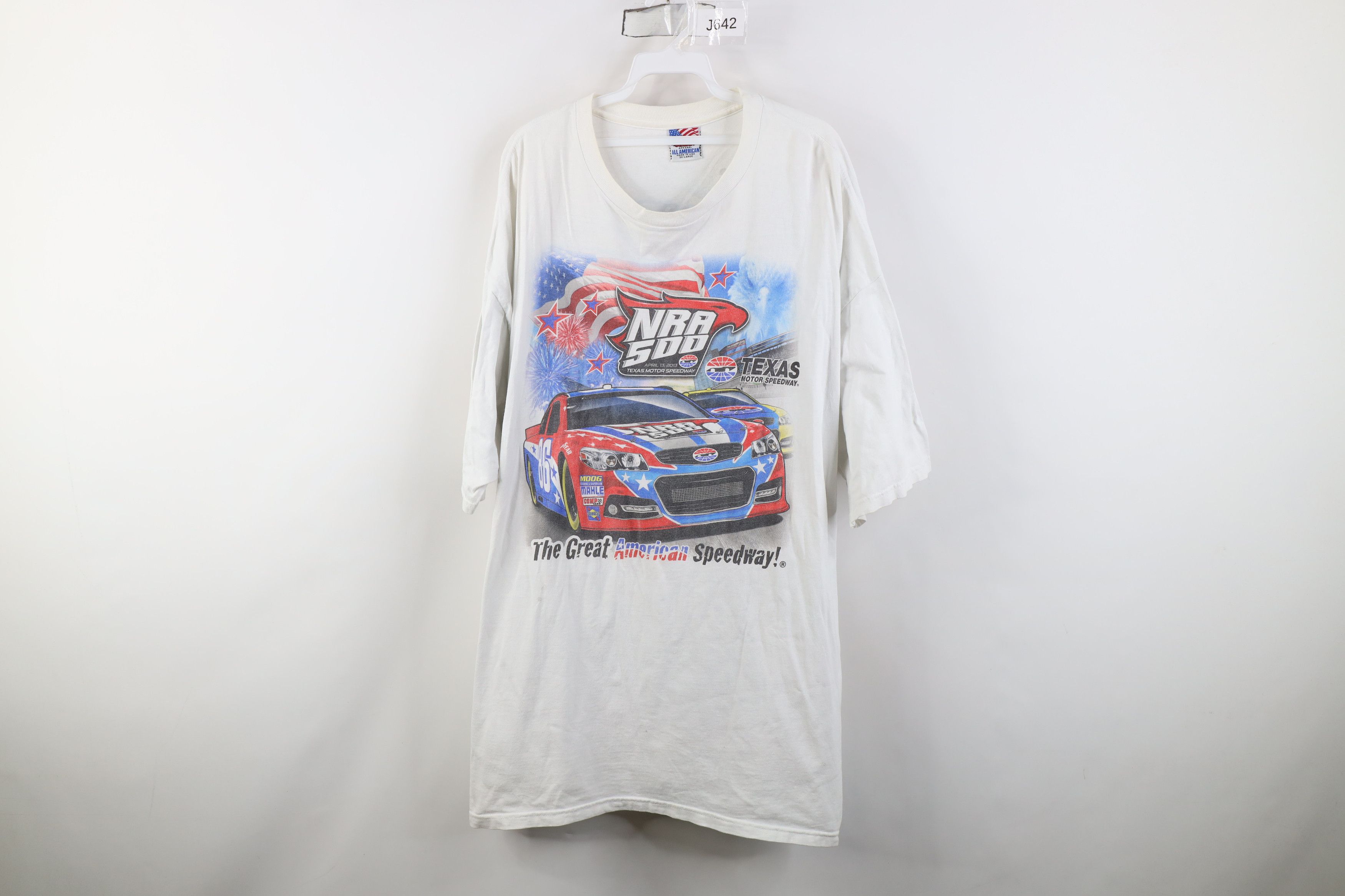 Vintage Vintage Y2K NASCAR Motor Speedway Racing T-Shirt White USA Size US XXL / EU 58 / 5 - 1 Thumbnail