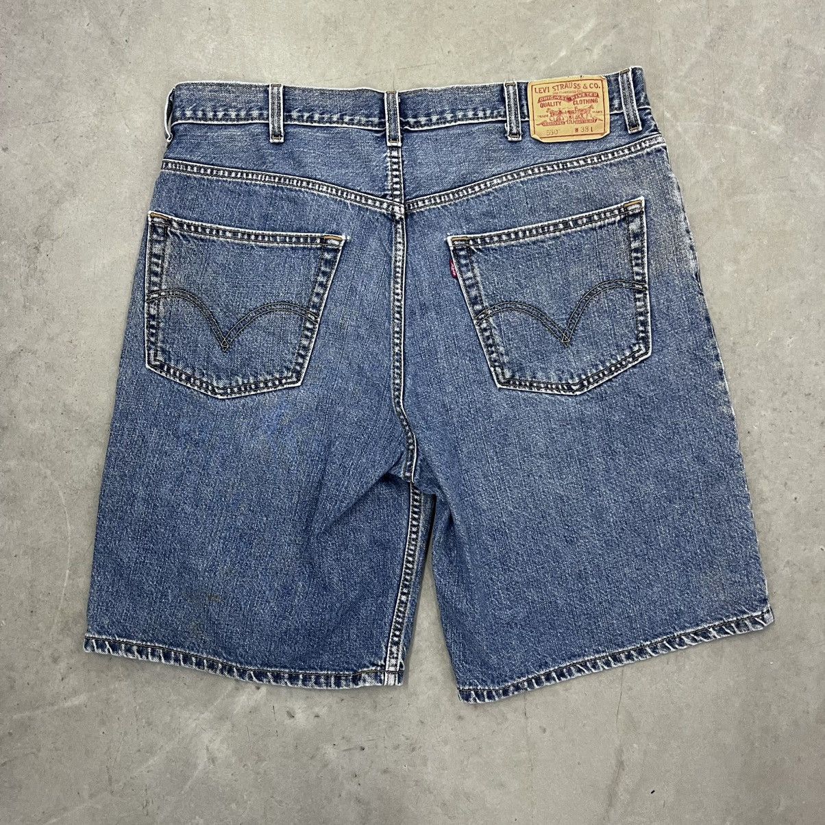 Levi's × Vintage Vintage Y2K Baggy Levi's 550 Relaxed fit 38" Jorts Jeans Size US 38 / EU 54 - 1 Thumbnail