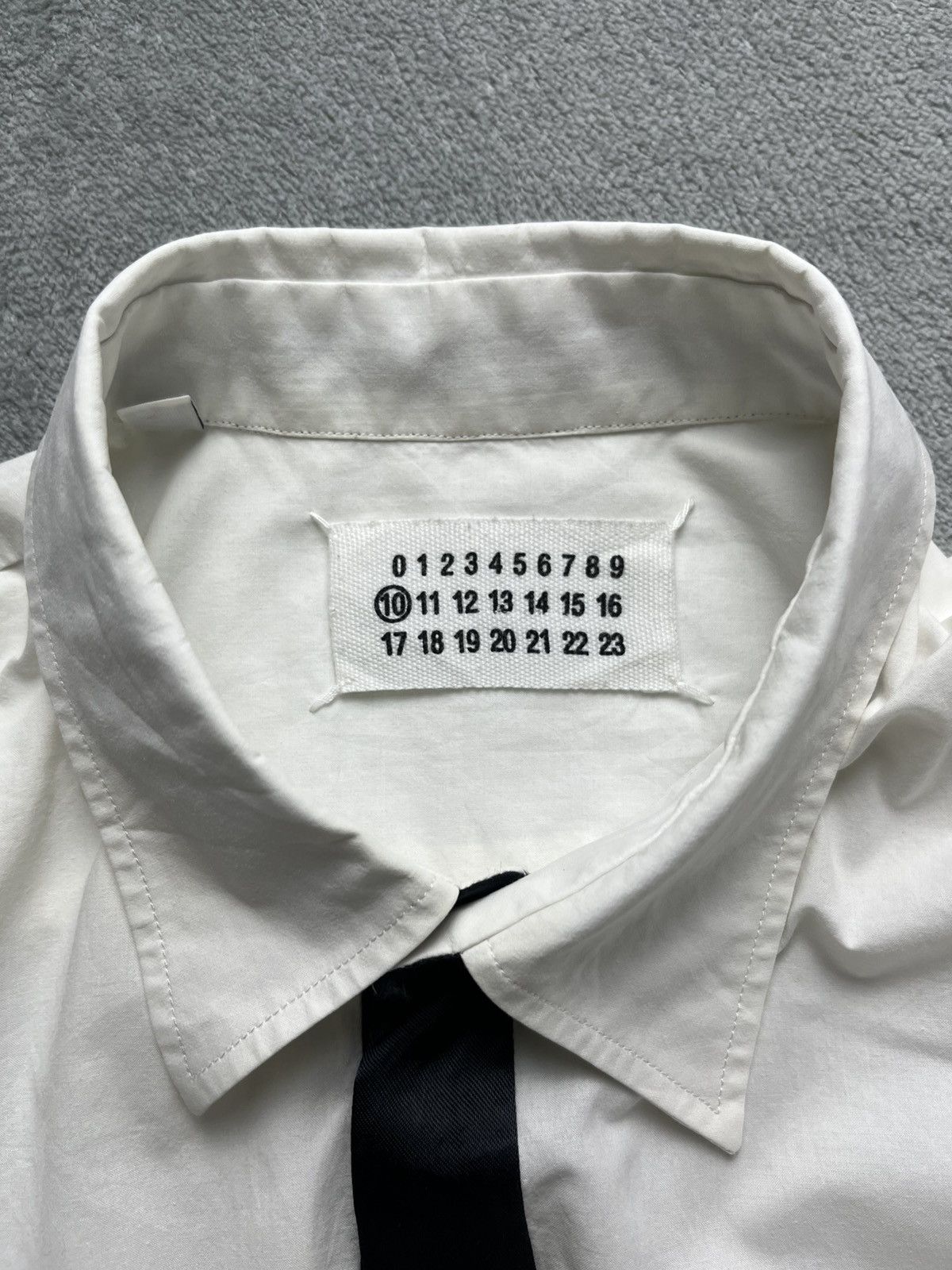 Maison Margiela Maison Margiela - SS/08 trompe black “Tie Illusion” Shirt Size US S / EU 44-46 / 1 - 12 Thumbnail