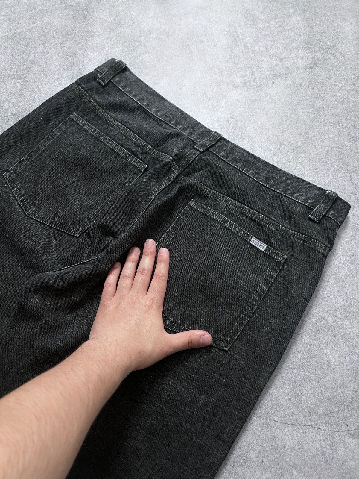 Carhartt Vintage Carhartt Black washed baggy jeans mens y2k Size US 34 / EU 50 - 5 Thumbnail