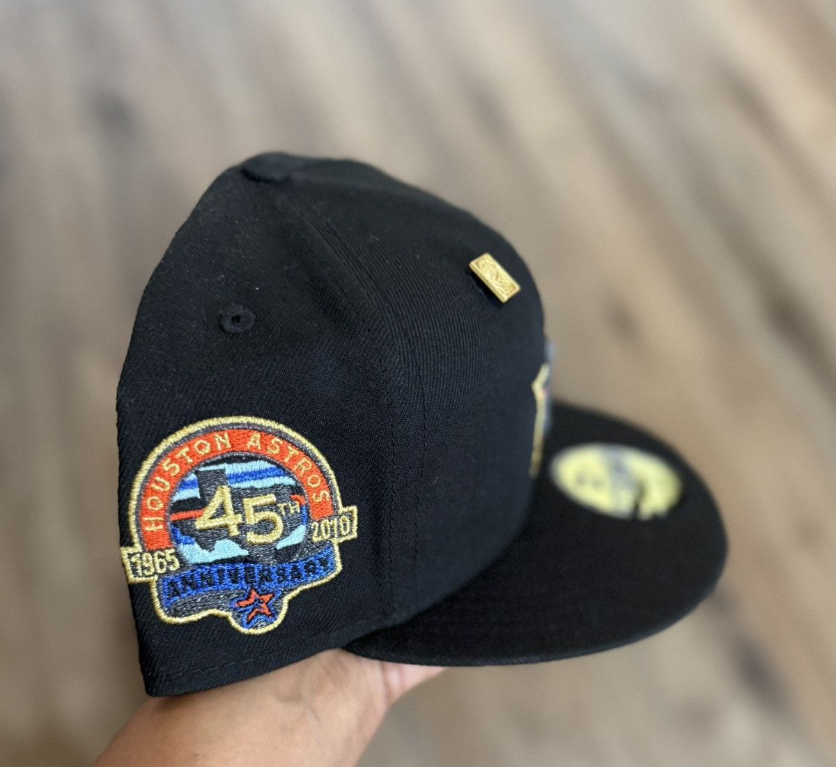 Hat Club × MyFitteds × New Era New Era Houston Astros 45 Yr. Anniversary Fitted 7 3/8 Size ONE SIZE - 2 Thumbnail
