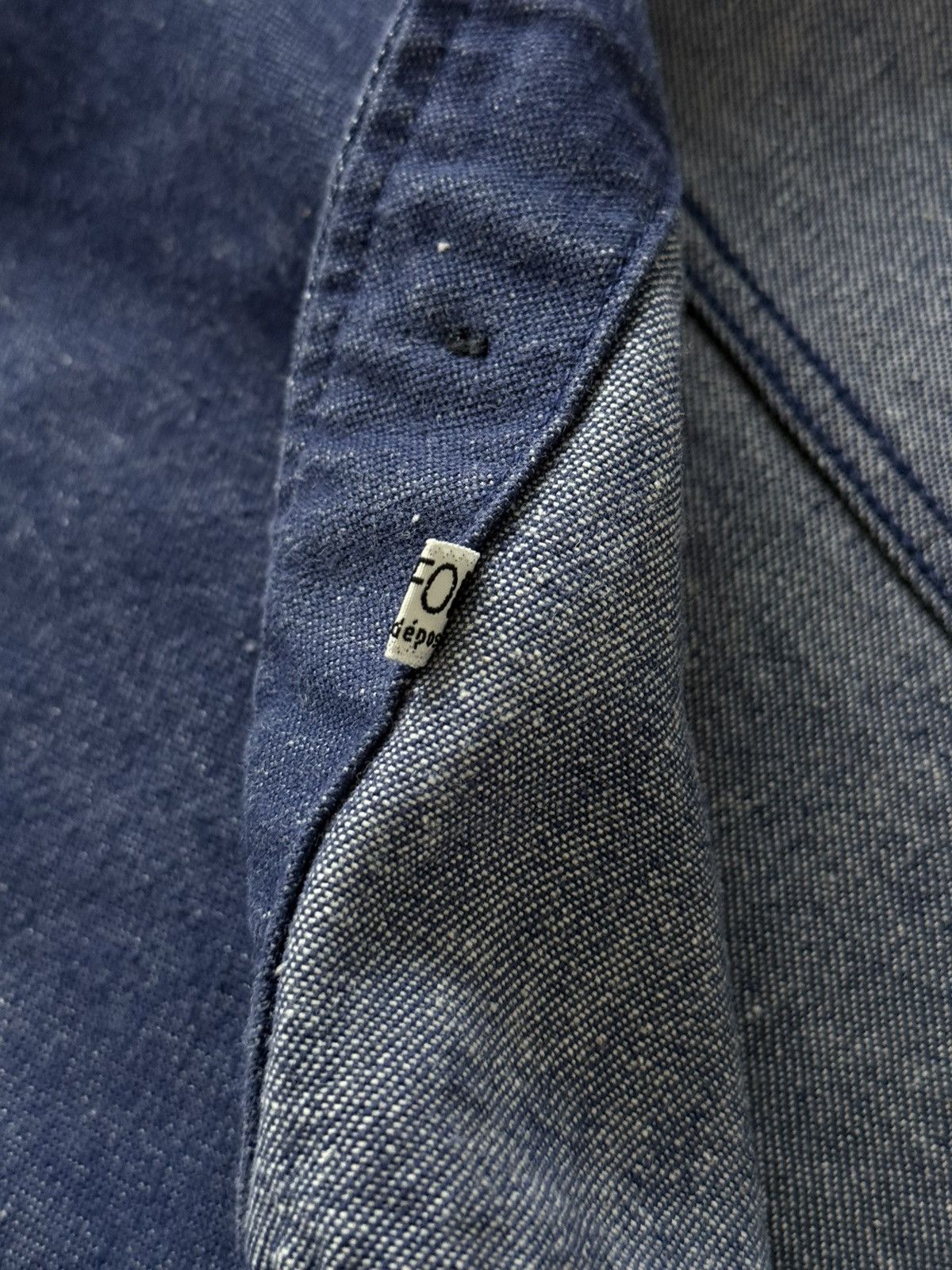Le Laboureur Vintage 60s French Workwear Denim Sanfor Chore Jacket Size US M / EU 48-50 / 2 - 13 Thumbnail