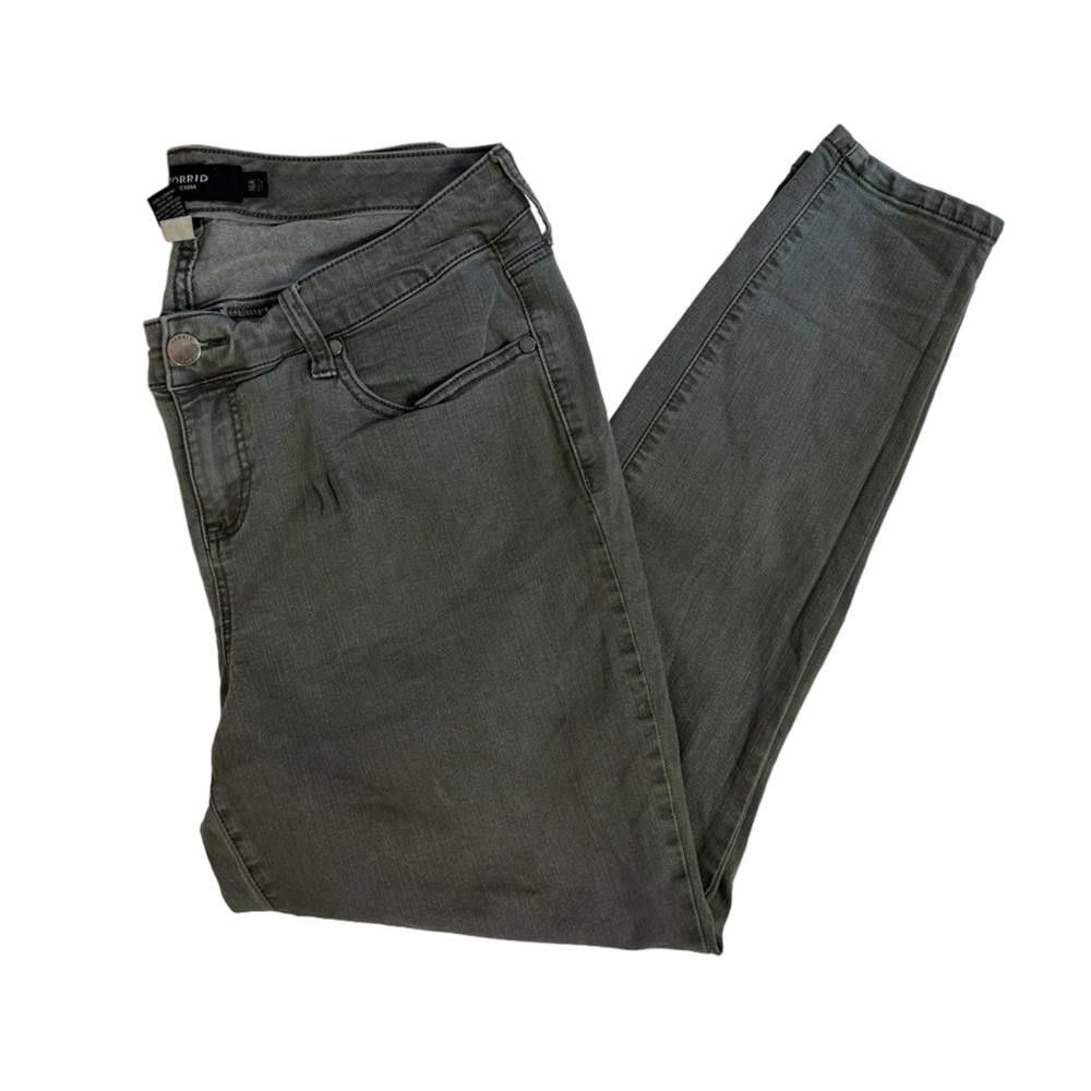 Torrid Torrid l Gray Skinny Jeans Size 16R Size 38" / US 16 / IT 52 - 1 Thumbnail