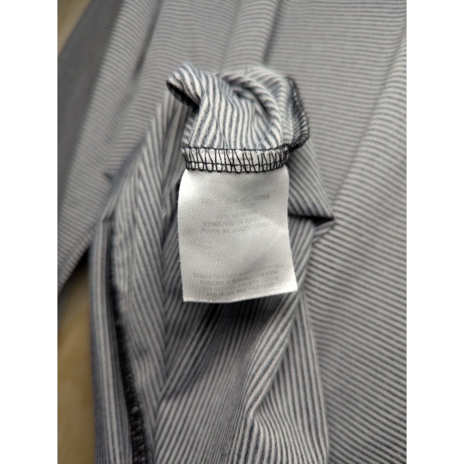 Other Rhoback Men's XL Quarter Zip Pullover Micro Stripe Gray Size US XL / EU 56 / 4 - 9 Thumbnail