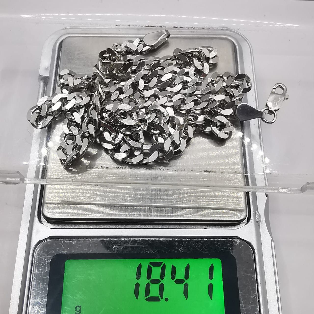 Sterling Silver Vintage Beautiful Jewelry Chain,925 Sterling Silver 18,41g Size ONE SIZE - 6 Thumbnail