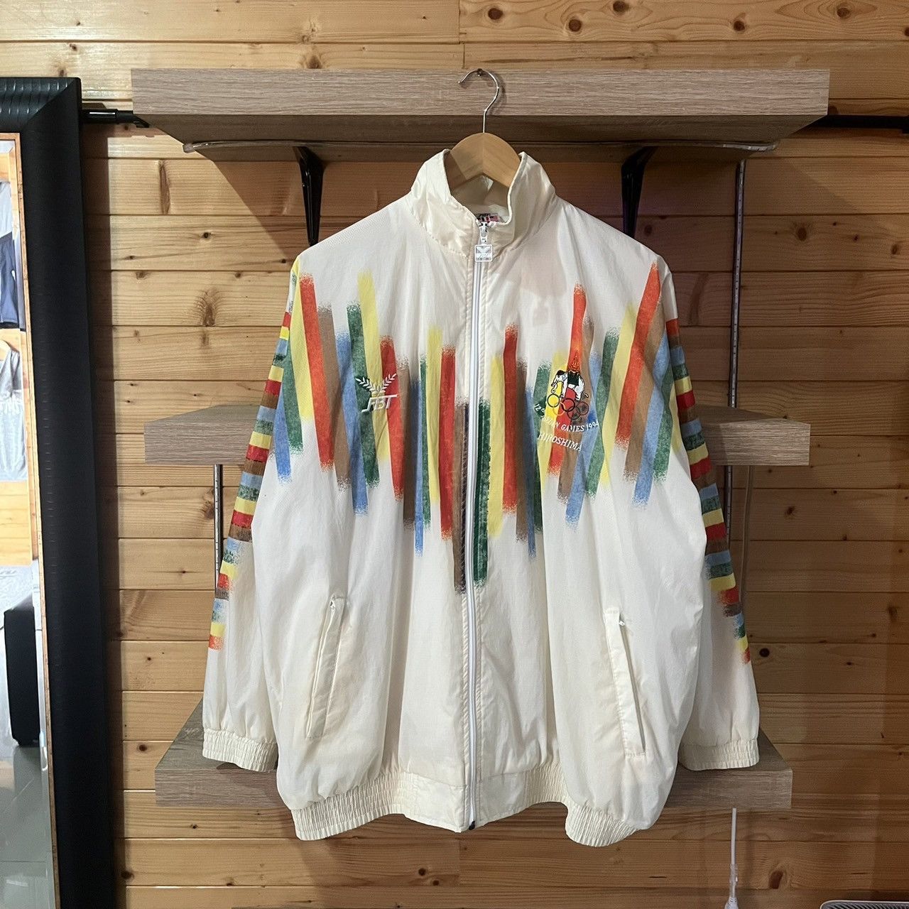 image of Soccer Jersey x Vintage Fbt 12Th Asian Games 1994 Thailand Windbreakerjacket in White/Color (Size X