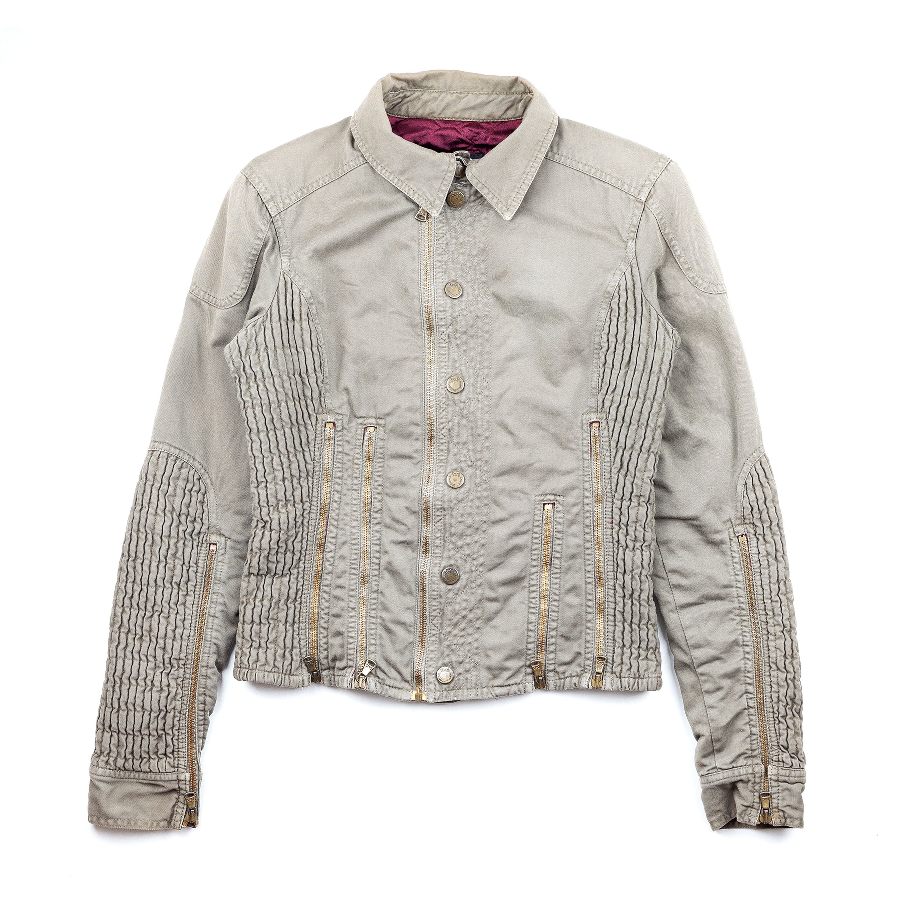 Dolce & Gabbana Dolce & Gabbana Green Zipper Denim Jacket (S) Size S / US 4 / IT 40 - 1 Thumbnail