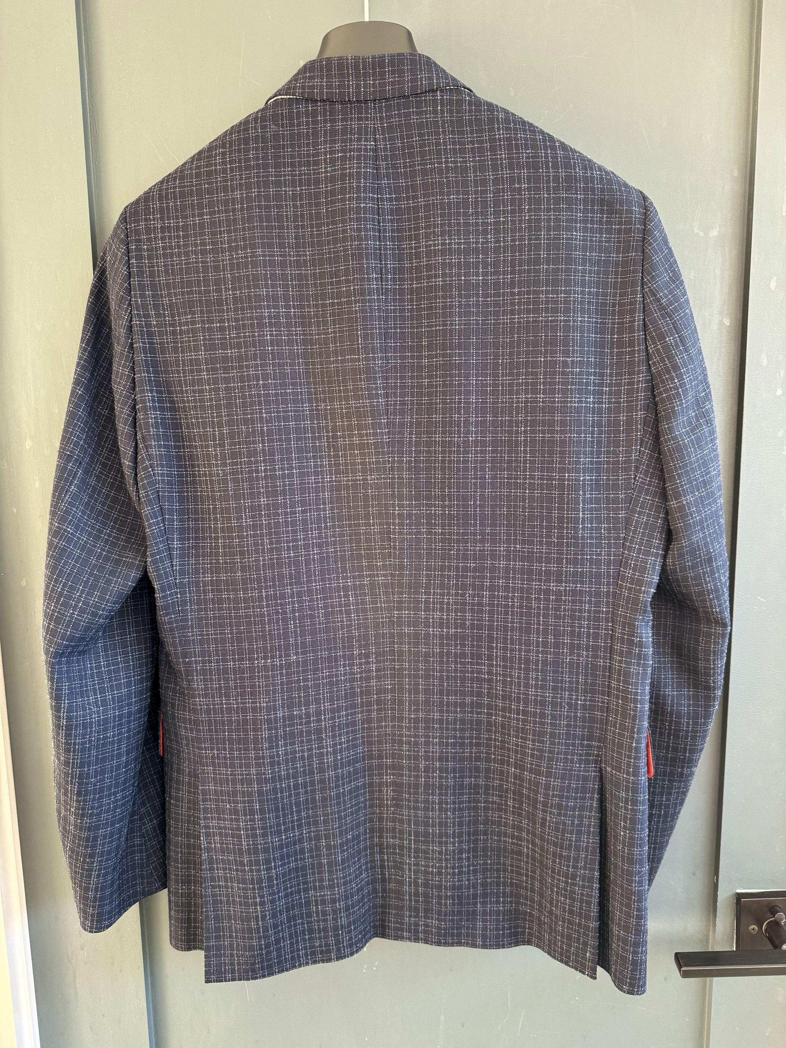 Paul Smith Paul Smith Soho Fit Blue Windowpane Sport Coat Size 38R - 2 Thumbnail
