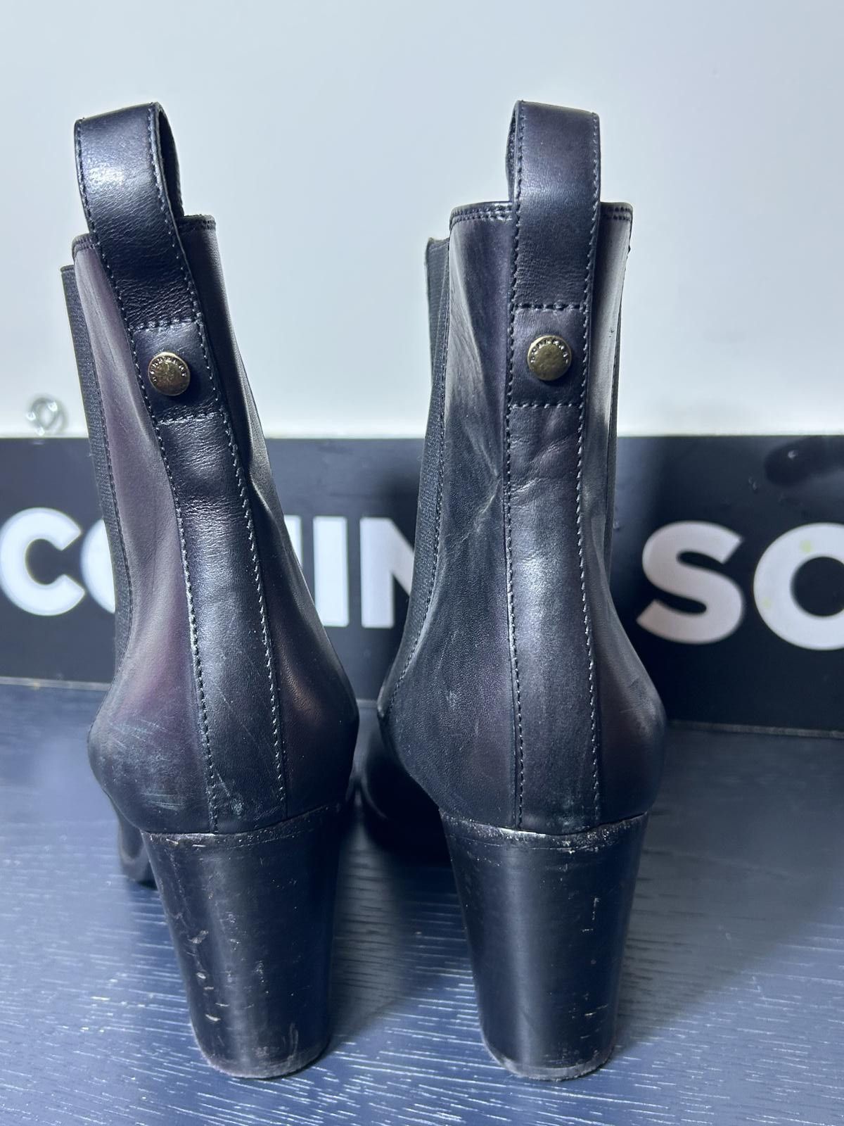 Burberry Burberry Black Leather Glendale 75 Equestrian Ankle Boots Size US 9 / IT 39 - 5 Thumbnail