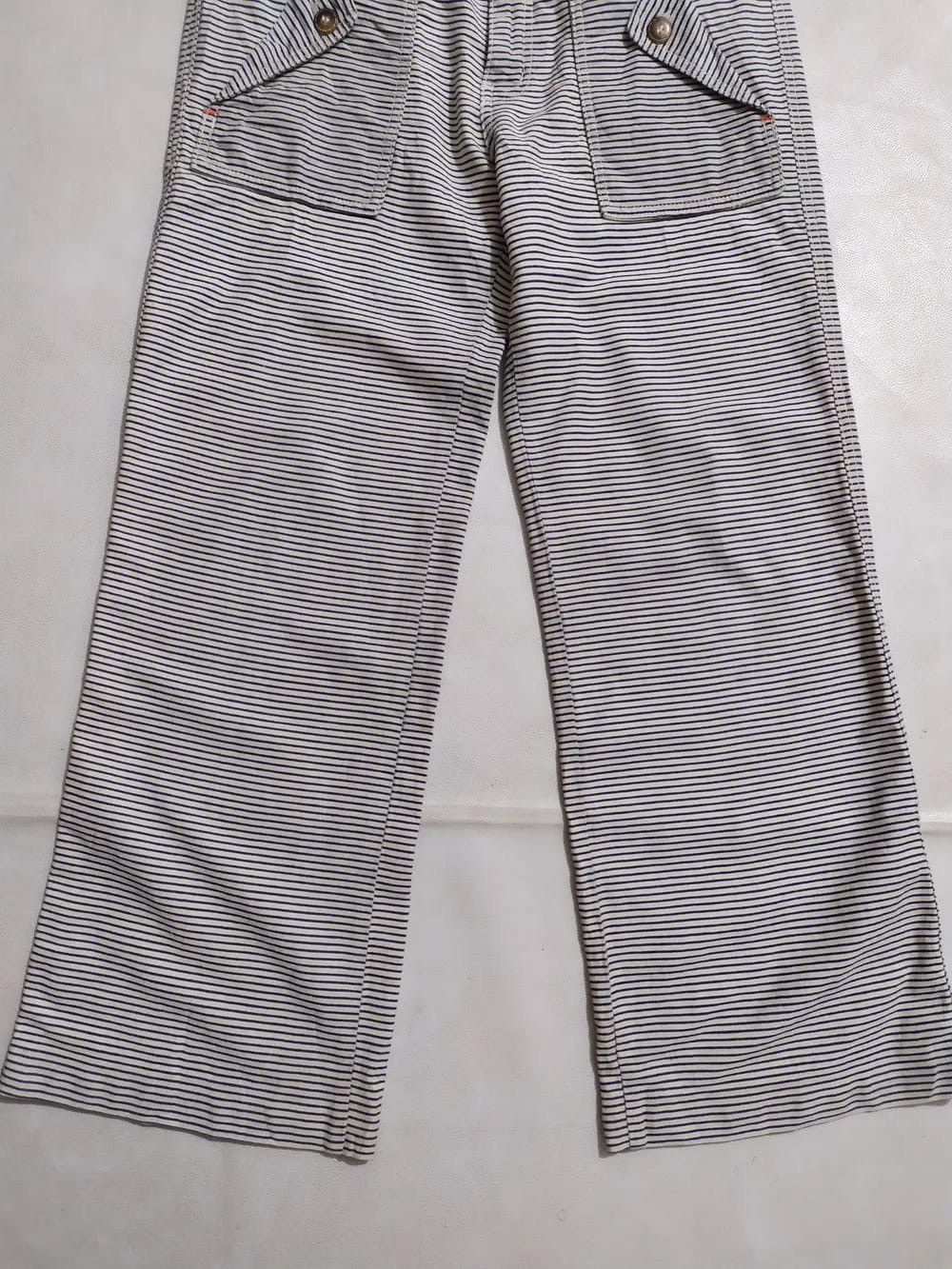 Japanese Brand Sun Lucas Japan Stripes Flare Pants Size 30" / US 8 / IT 44 - 3 Thumbnail
