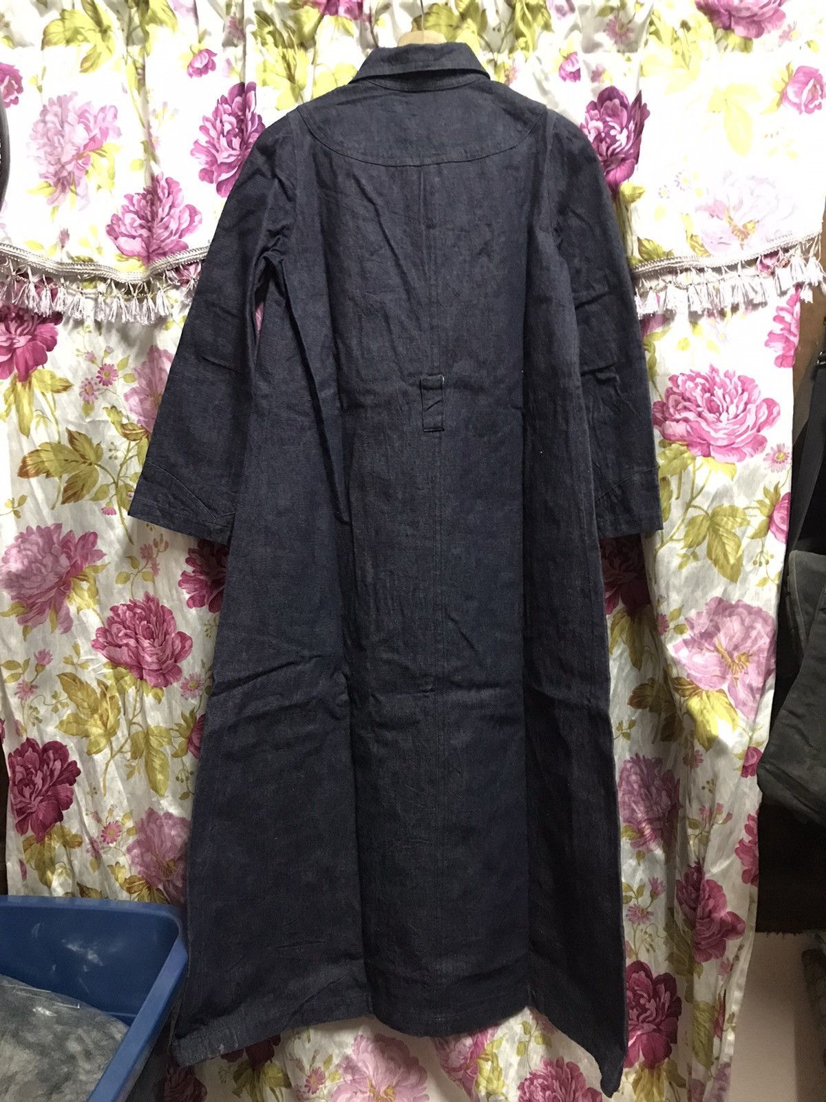 Yohji Yamamoto Y's YOHJI YAMAMOTO DENIM LONG JACKET Size US M / EU 48-50 / 2 - 2 Thumbnail
