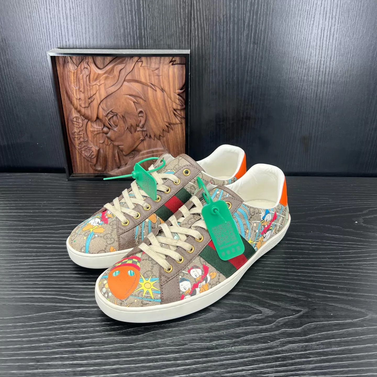 Gucci Gucci Ace x Disney Brown Sneaker 42.5 (US8.5) Size US 9.5 / EU 42-43 - 1 Thumbnail