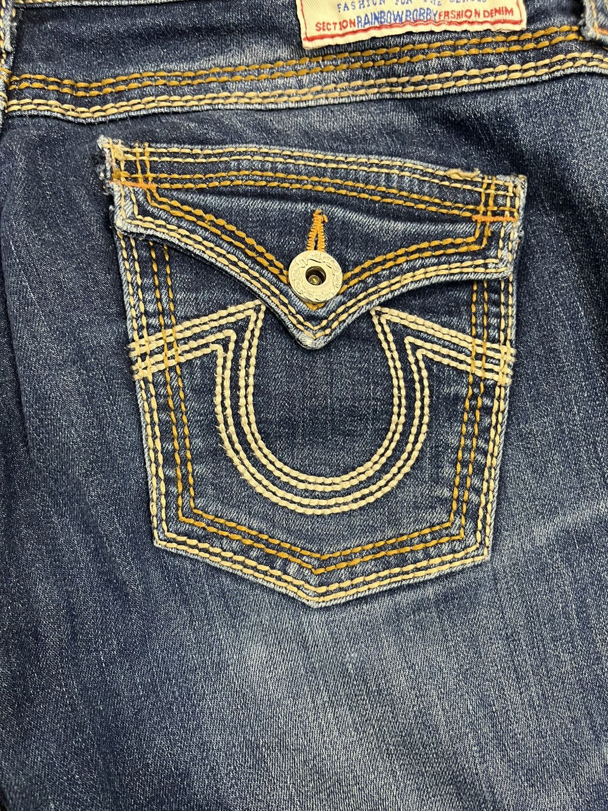 True Religion True Religion Straight Leg Jeans - Vintage Size 33" - 5 Thumbnail