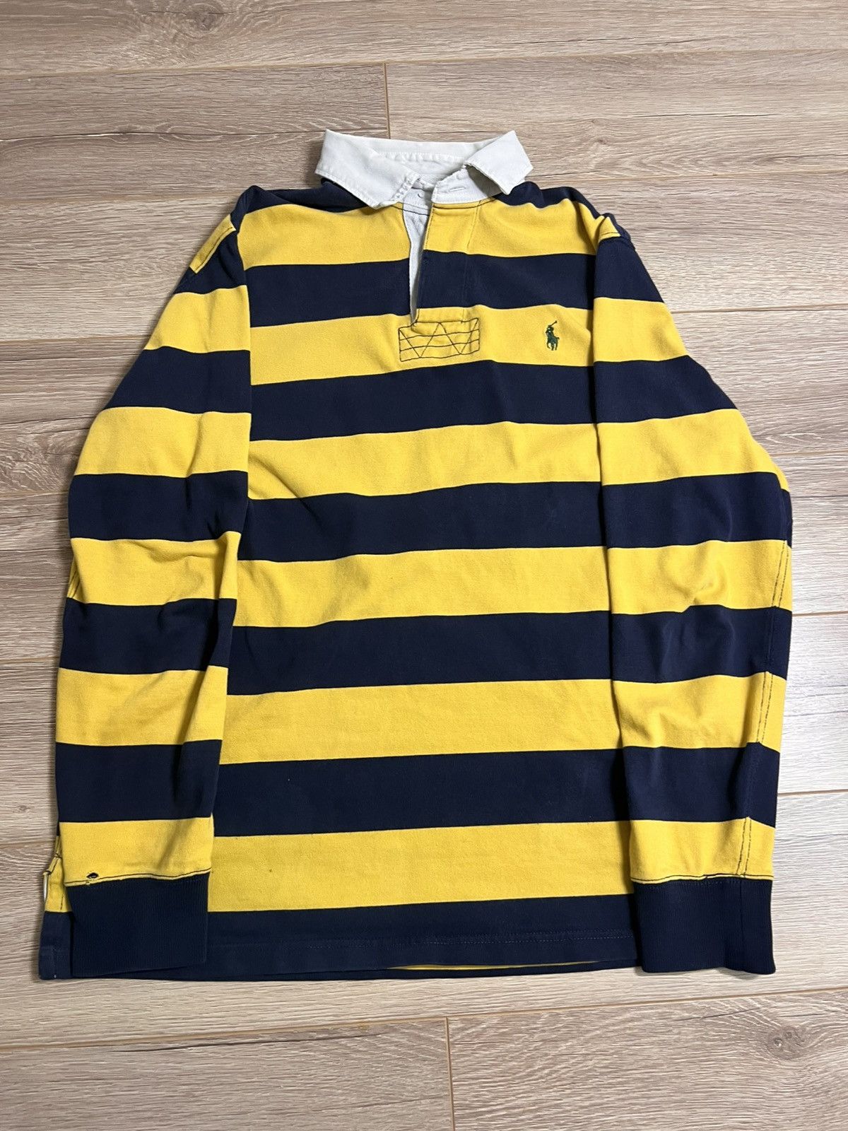 Polo Ralph Lauren Vintage Polo Ralph Lauren Striped Rugby Shirt Size US S / EU 44-46 / 1 - 1 Thumbnail