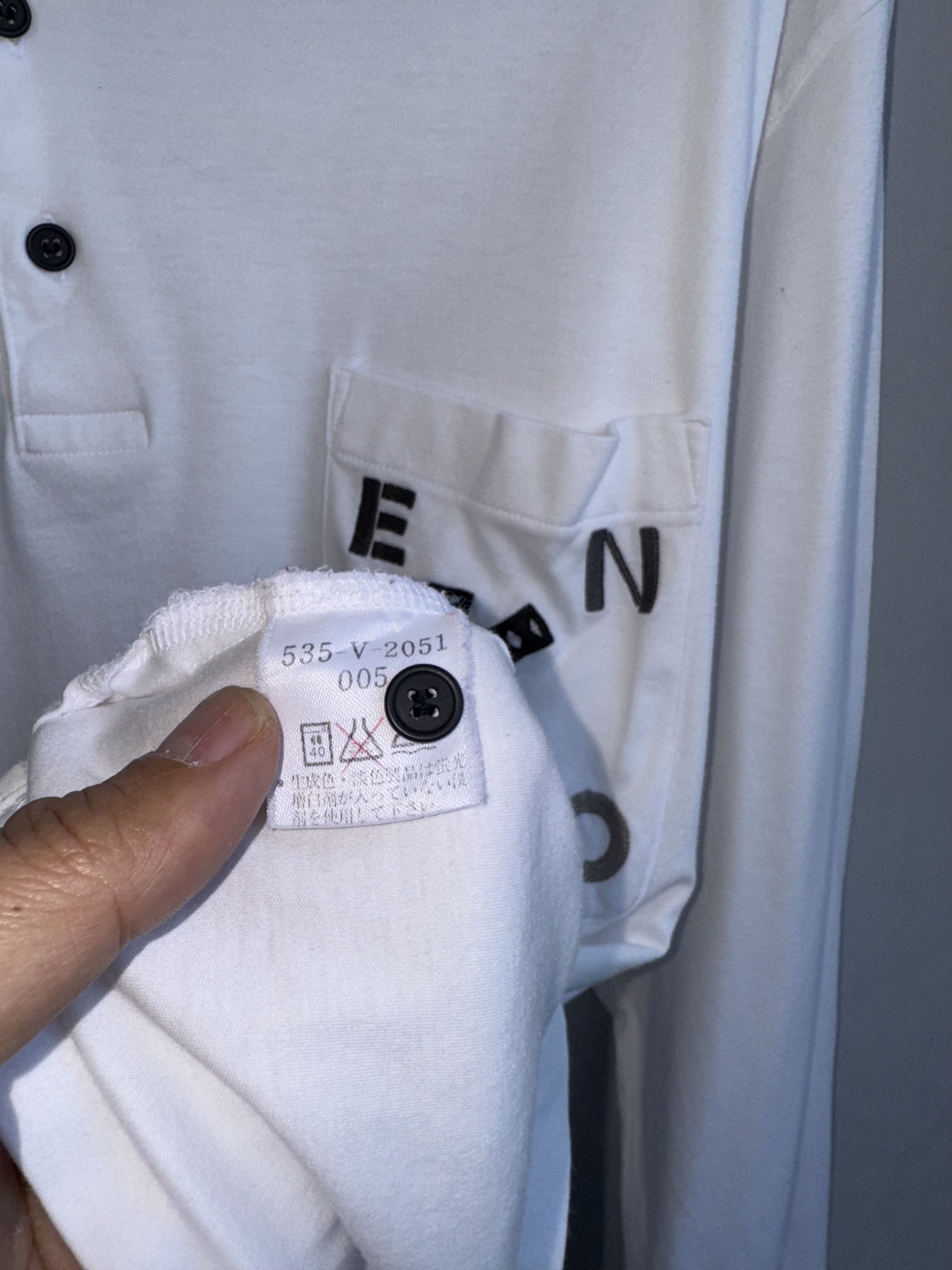 Kenzo Kenzo Golf Long Sleeve Shirt Size US XL / EU 56 / 4 - 4 Thumbnail