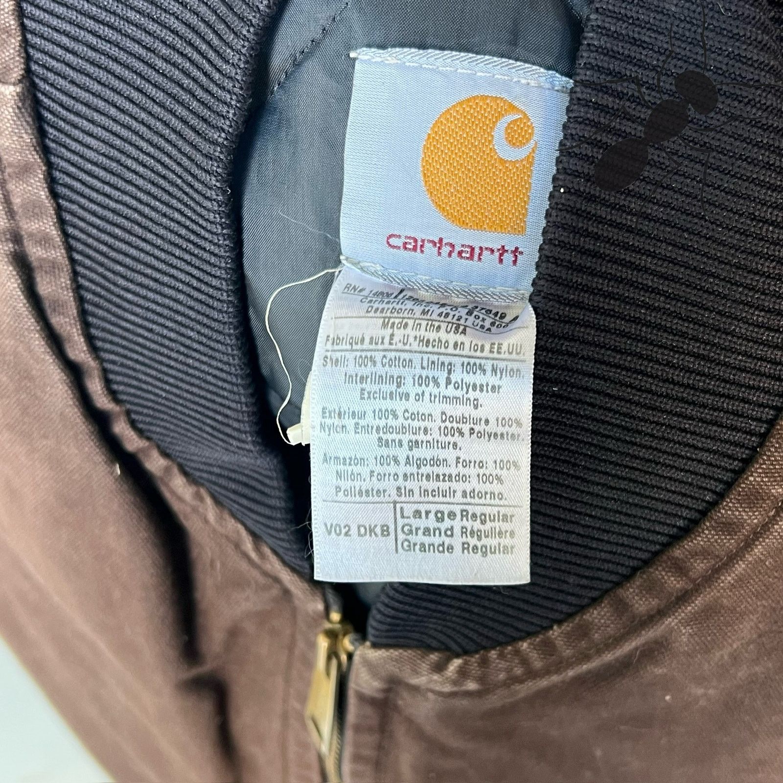 Carhartt × Vintage Carhartt V02 DKB brown work wear vest Size US L / EU 52-54 / 3 - 6 Thumbnail