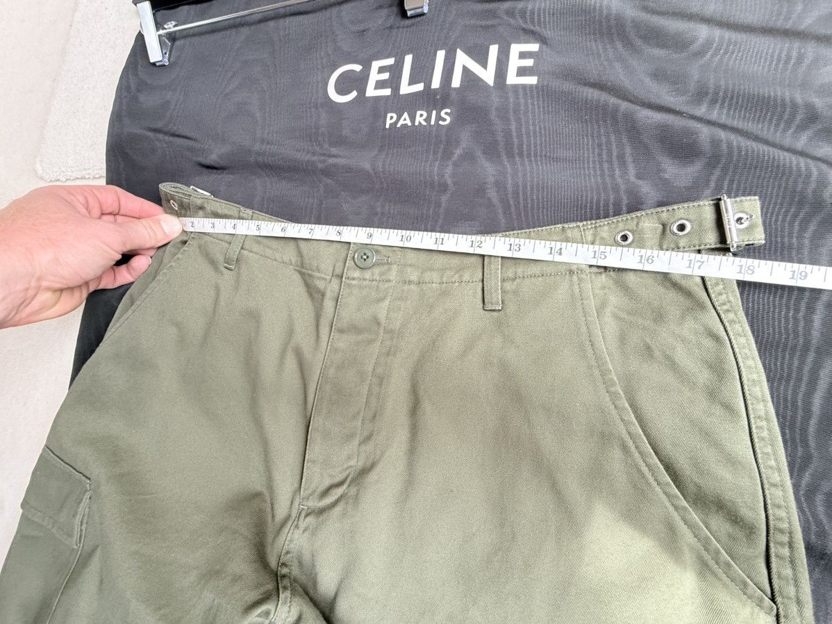 Celine Celine green cargo shorts with Celine logo straps 52 Hedi Size US 36 / EU 52 - 6 Thumbnail