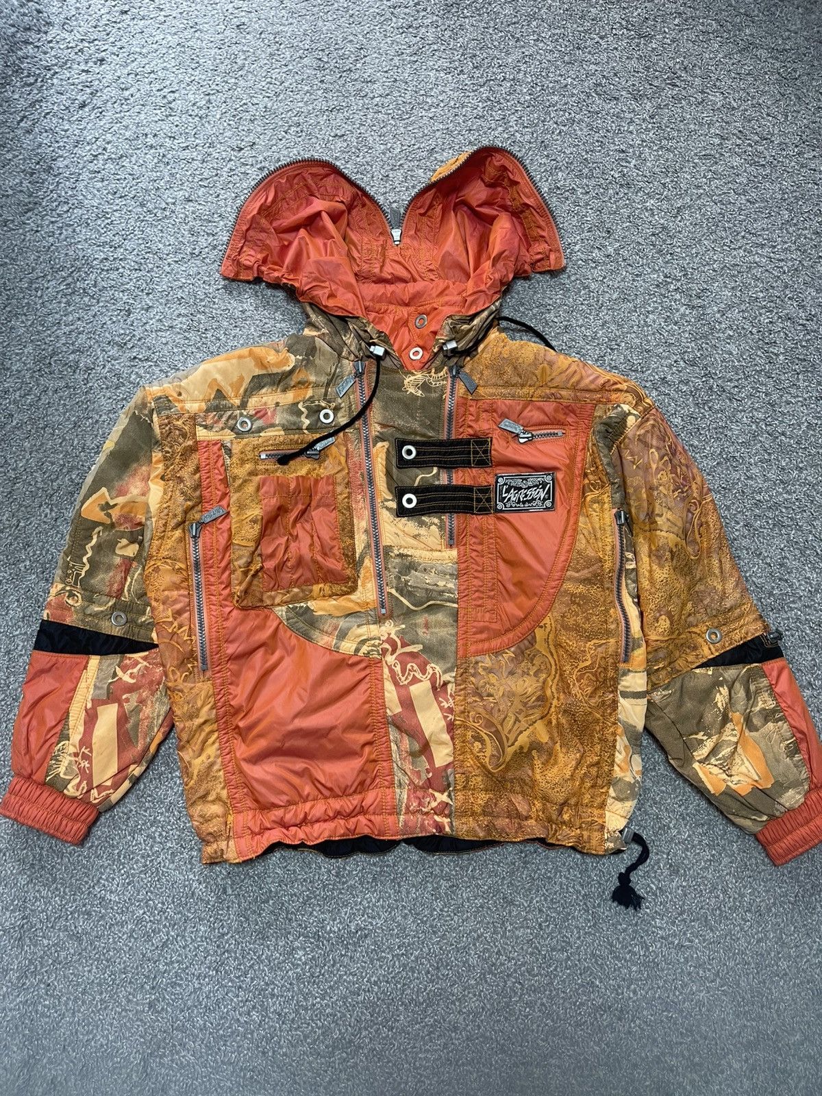 Vintage VINTAGE Y2K RETRO L-AGRESSION RARE ANORAK JACKET SIZE M-L Size US L / EU 52-54 / 3 - 3 Thumbnail