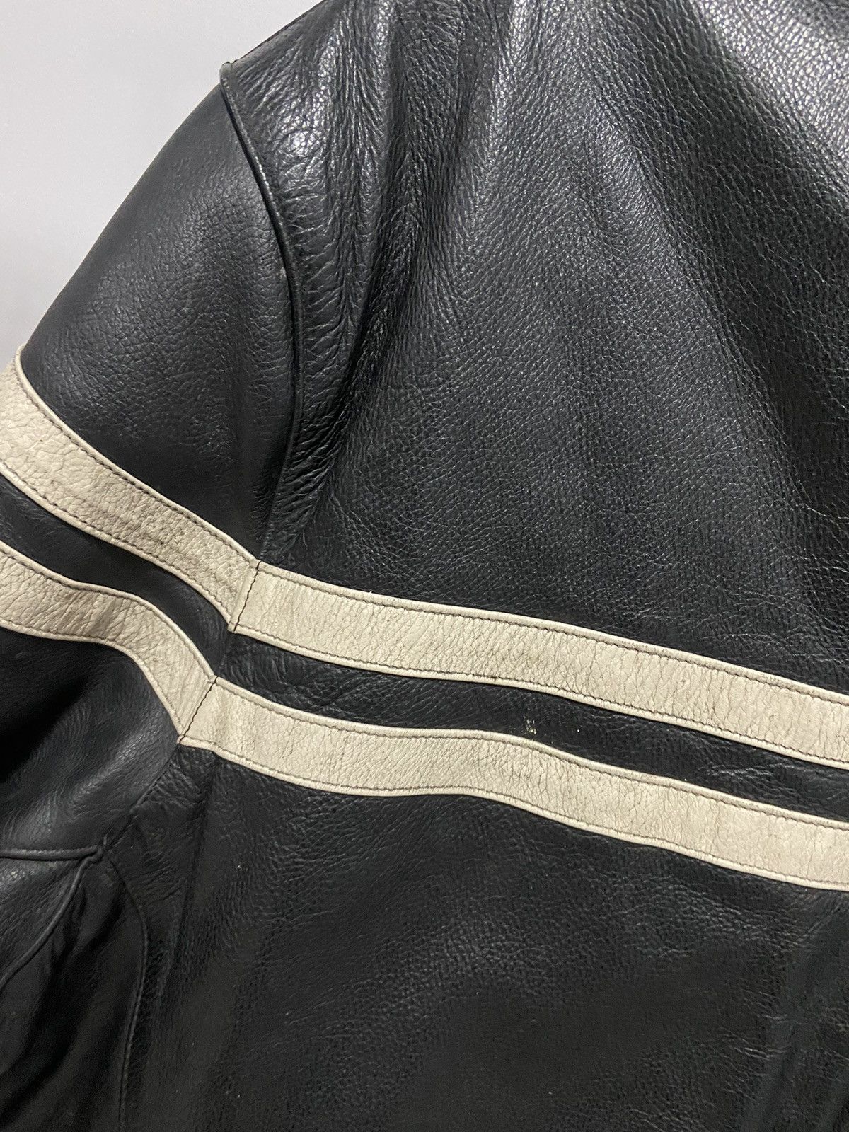 Harley Davidson × Vintage Harley Davidson leather jacket big logo moto vintage Size US XL / EU 56 / 4 - 9 Thumbnail