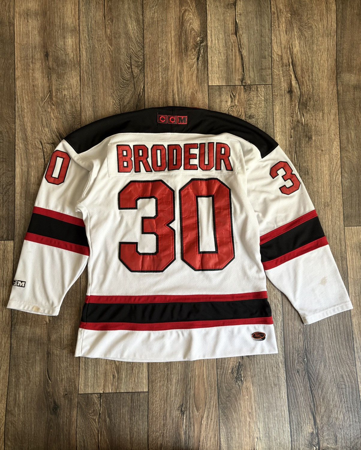 Ccm CCM New Jersey Devils Vintage Hockey NHL Jersey #30 Brodeur Size US M / EU 48-50 / 2 - 19 Thumbnail