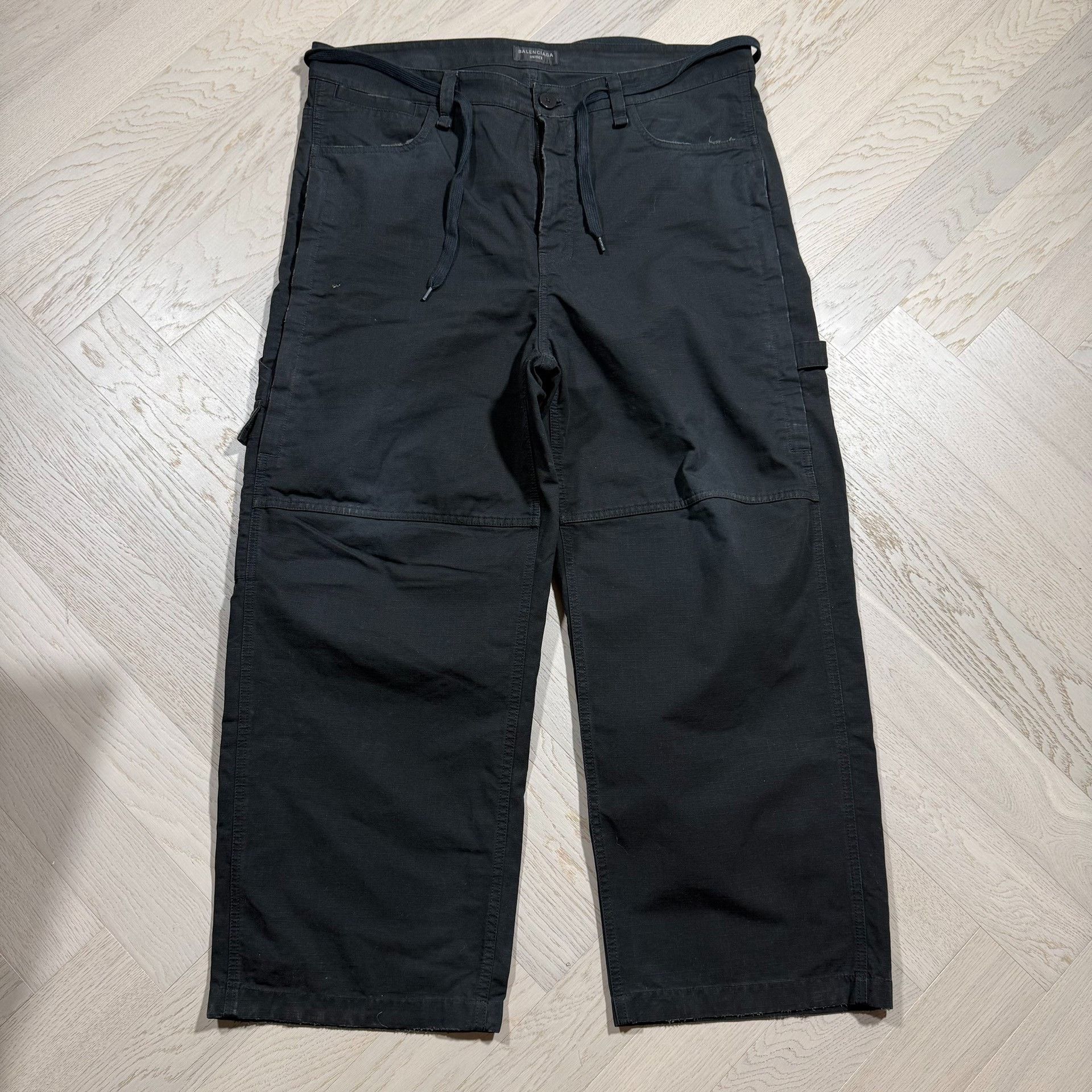 Visvim Balenciaga Washed Distressed Cargo Pants Size US 30 / EU 46 - 1 Thumbnail