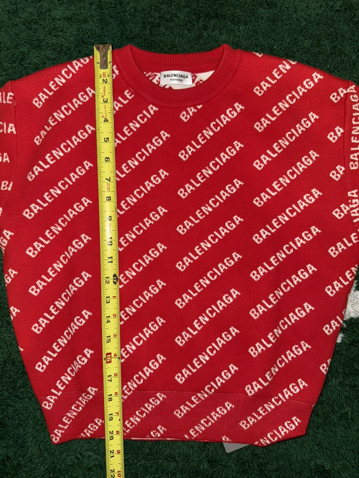 Balenciaga BALENCIAGA Cashmere Logo Print Crewneck Sz.XS Size US XS / EU 42 / 0 - 11 Thumbnail