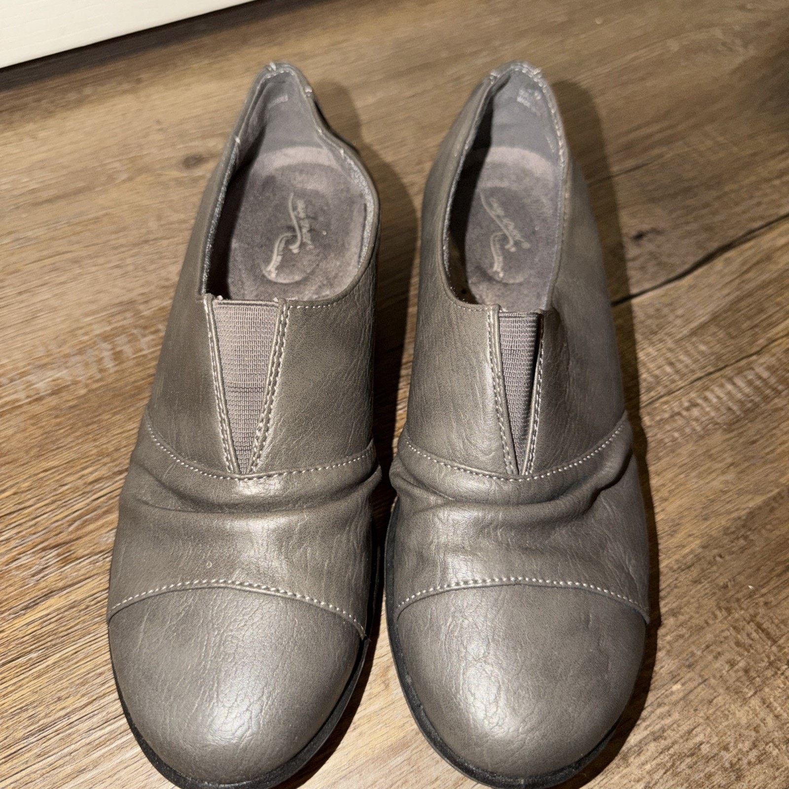 Other Men's Slip On Heeled Shoes Grey 6.5 Men Formal Casual Size US 6 / EU 39 - 1 Thumbnail