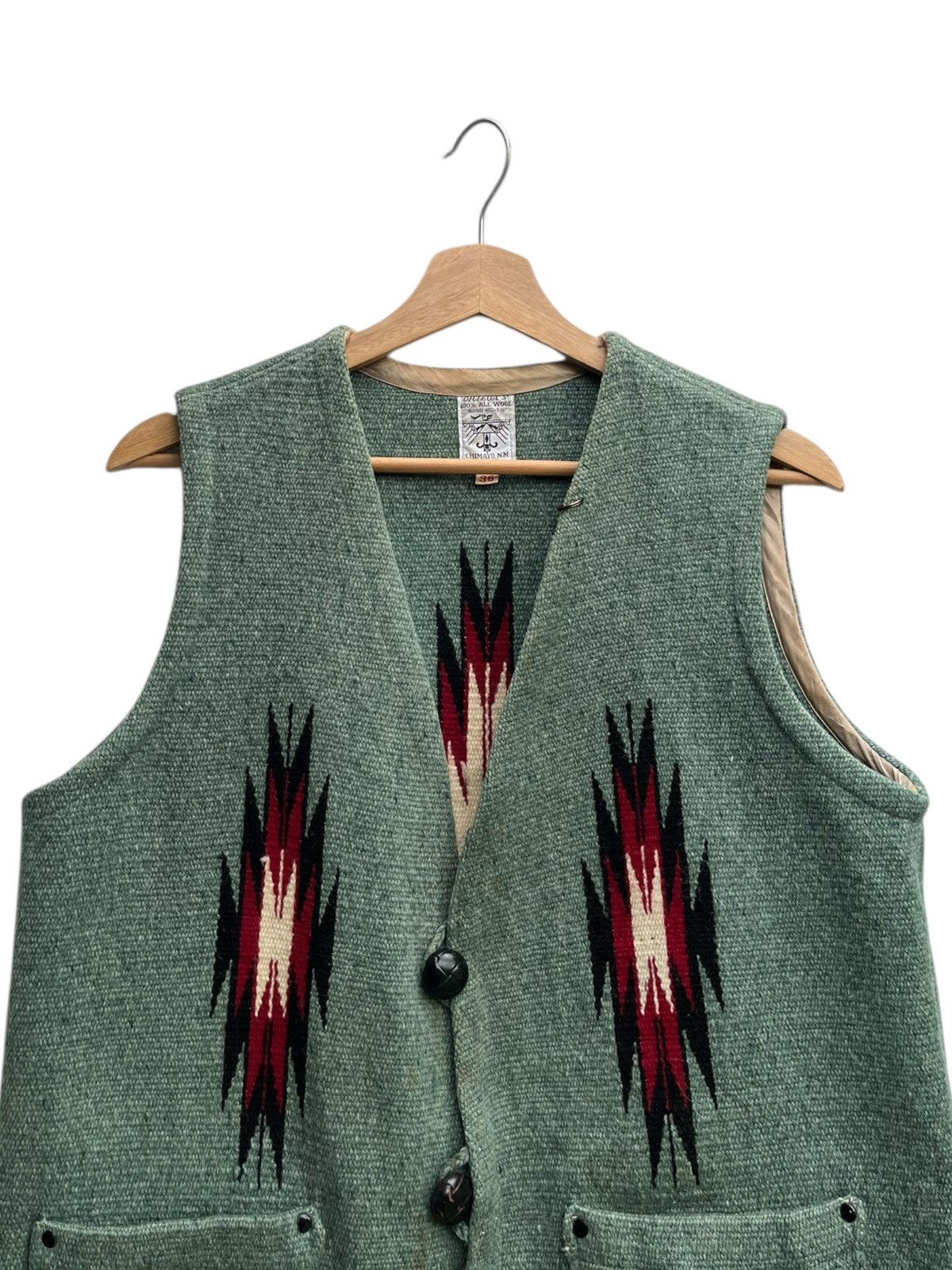 Native Vintage Ortega’s Chimayo Rare Piece Hand Woven Wool Size US M / EU 48-50 / 2 - 5 Thumbnail