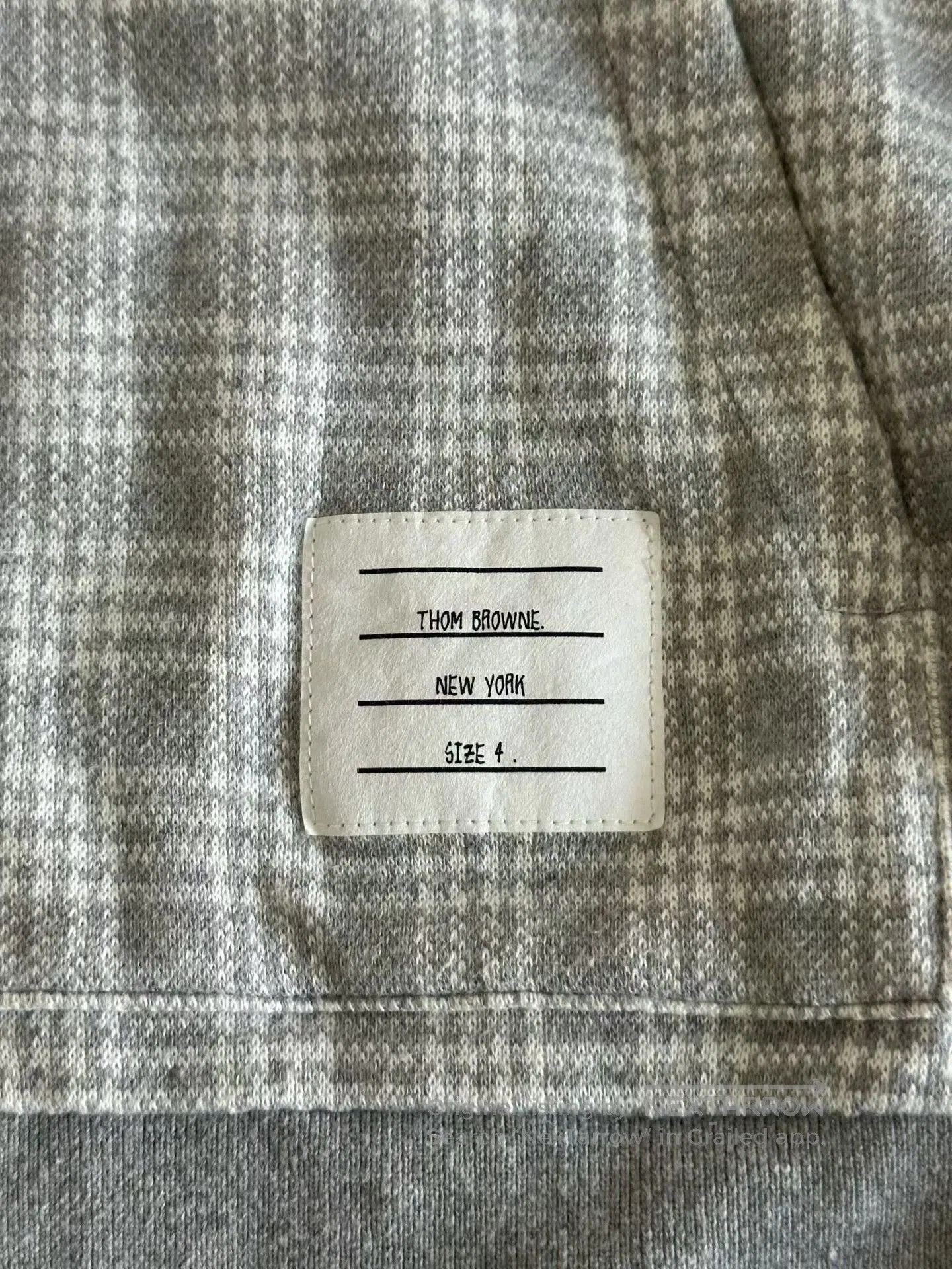 Thom Browne Thom Browne Plaid Zip Hoodie. Size US XL / EU 56 / 4 - 5 Thumbnail