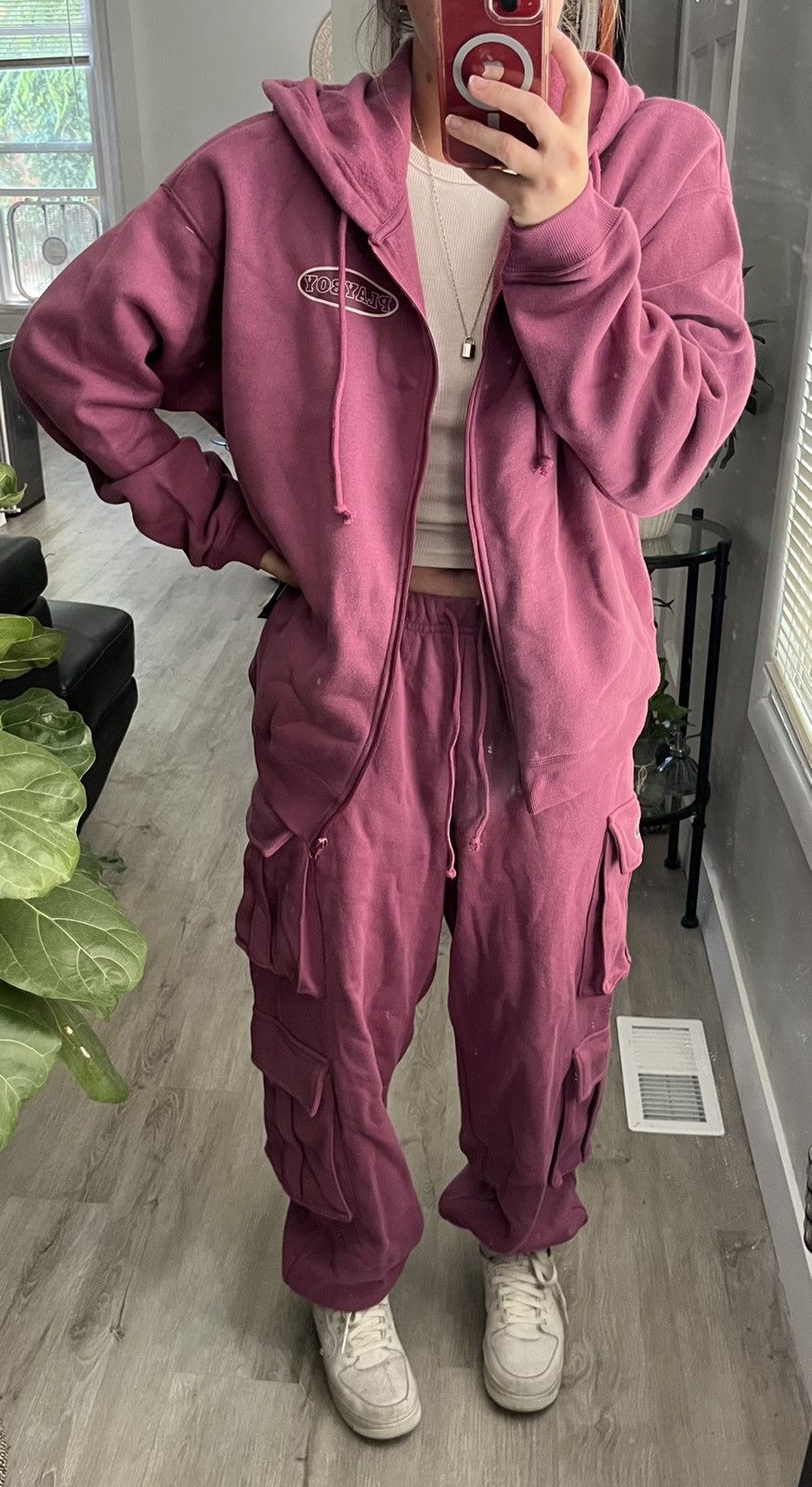 Pacsun × Playboy Playboy By PacSun Cargo Sweatpants Size 27" / US 4 / IT 40 - 7 Thumbnail