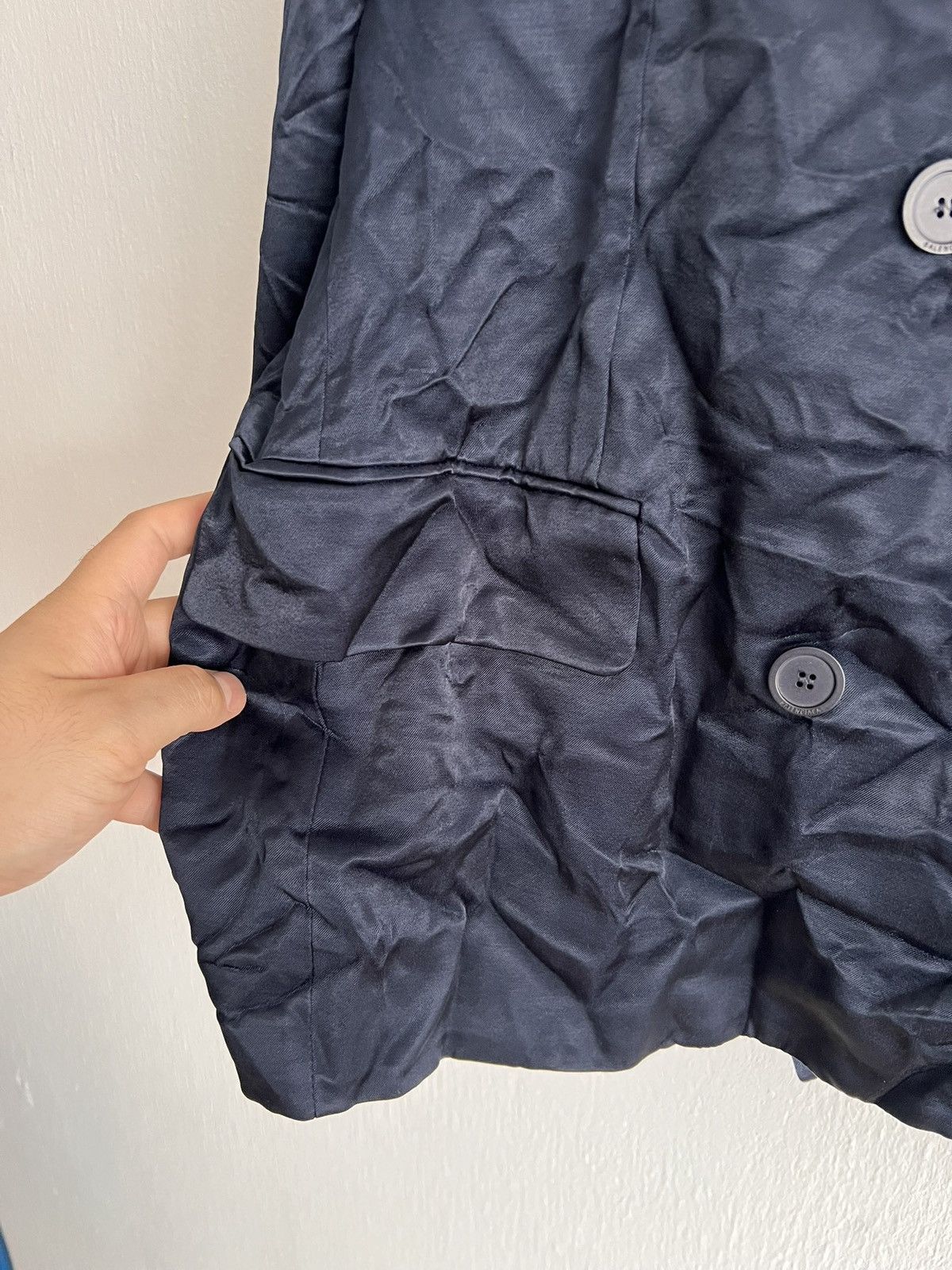 Balenciaga Balenciaga Steroid DB Jacket Navy Size XXL / US 16-18 / IT 52-54 - 6 Thumbnail
