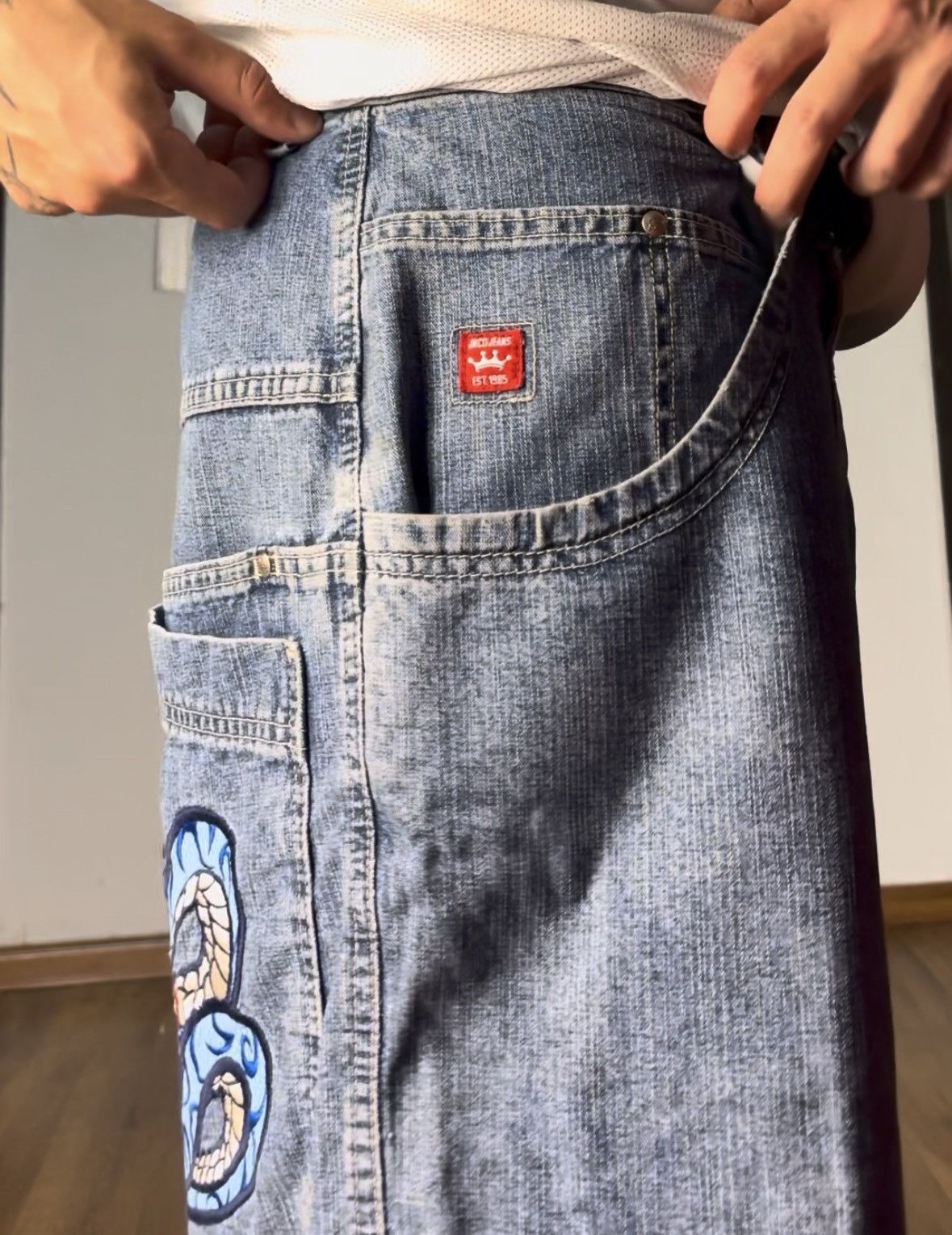 JNCO Vintage JNCO Snake Baggy Jorts — Size 38 (RARE SIZE) Size US 38 / EU 54 - 9 Thumbnail