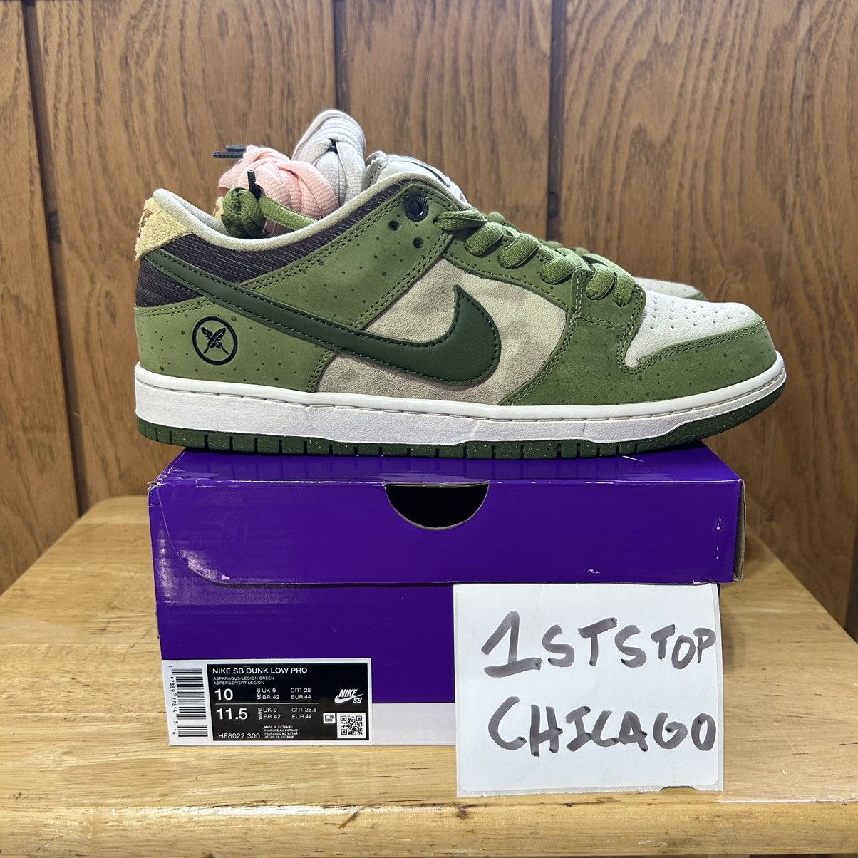 Nike × Nike SB × Yuto Horigome Nike SB Dunk Low Yuto Horigome Matcha Size 10 HF8022-300 NEW Size US 10 / EU 43 - 1 Thumbnail