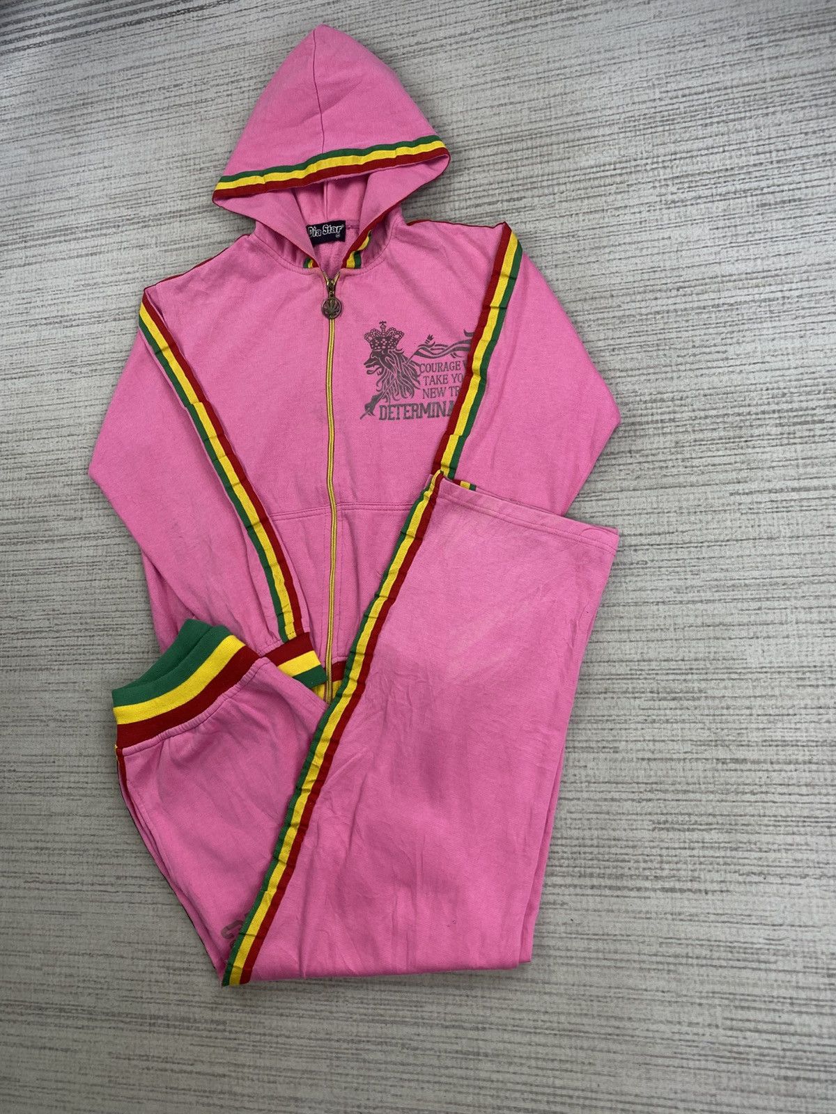 Vintage Vintage Dia Star Marijuana Rasta Style Hoodie Size US M / EU 48-50 / 2 - 4 Thumbnail